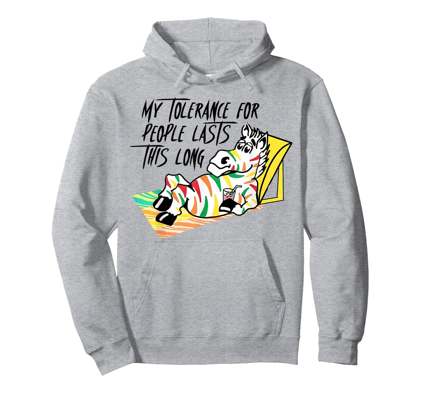 My Tolerance for People Lasts This Long Funny Saying Quote T-Shirt