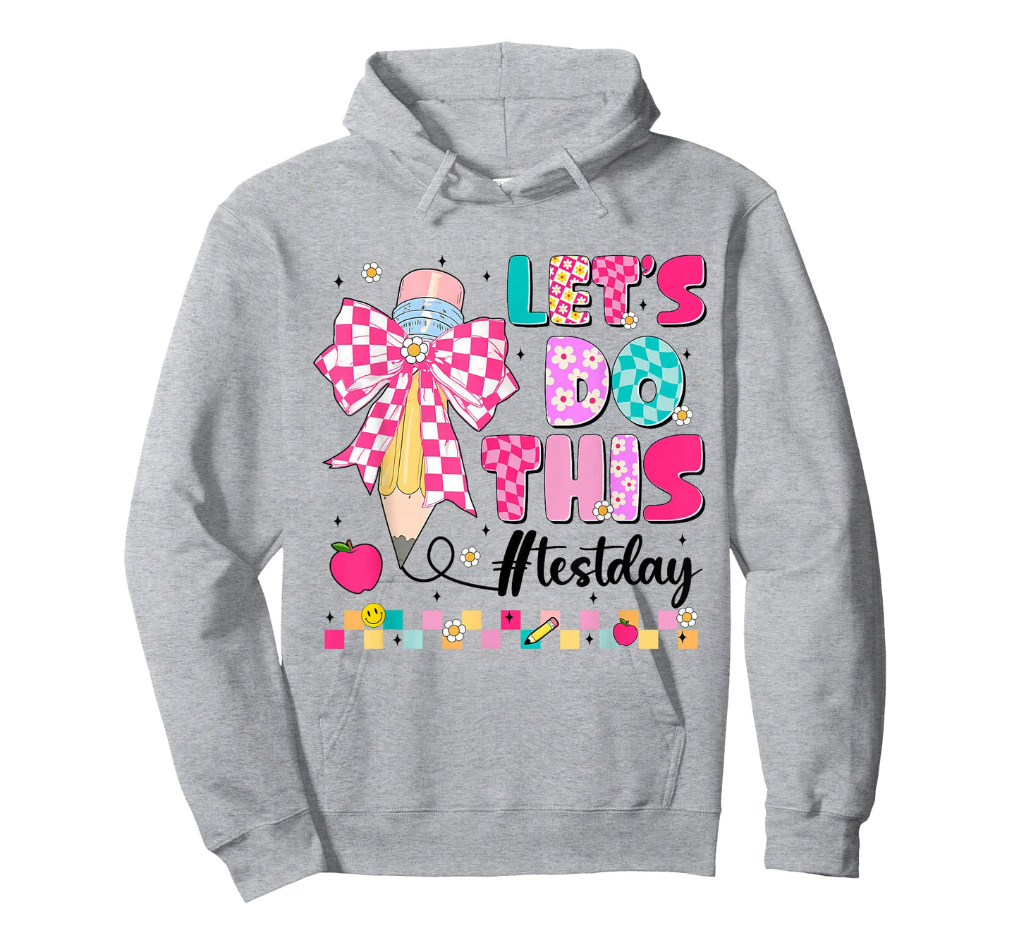 Let Do This Coquette Pencil Testing Day Women Girl Teacher T-Shirt