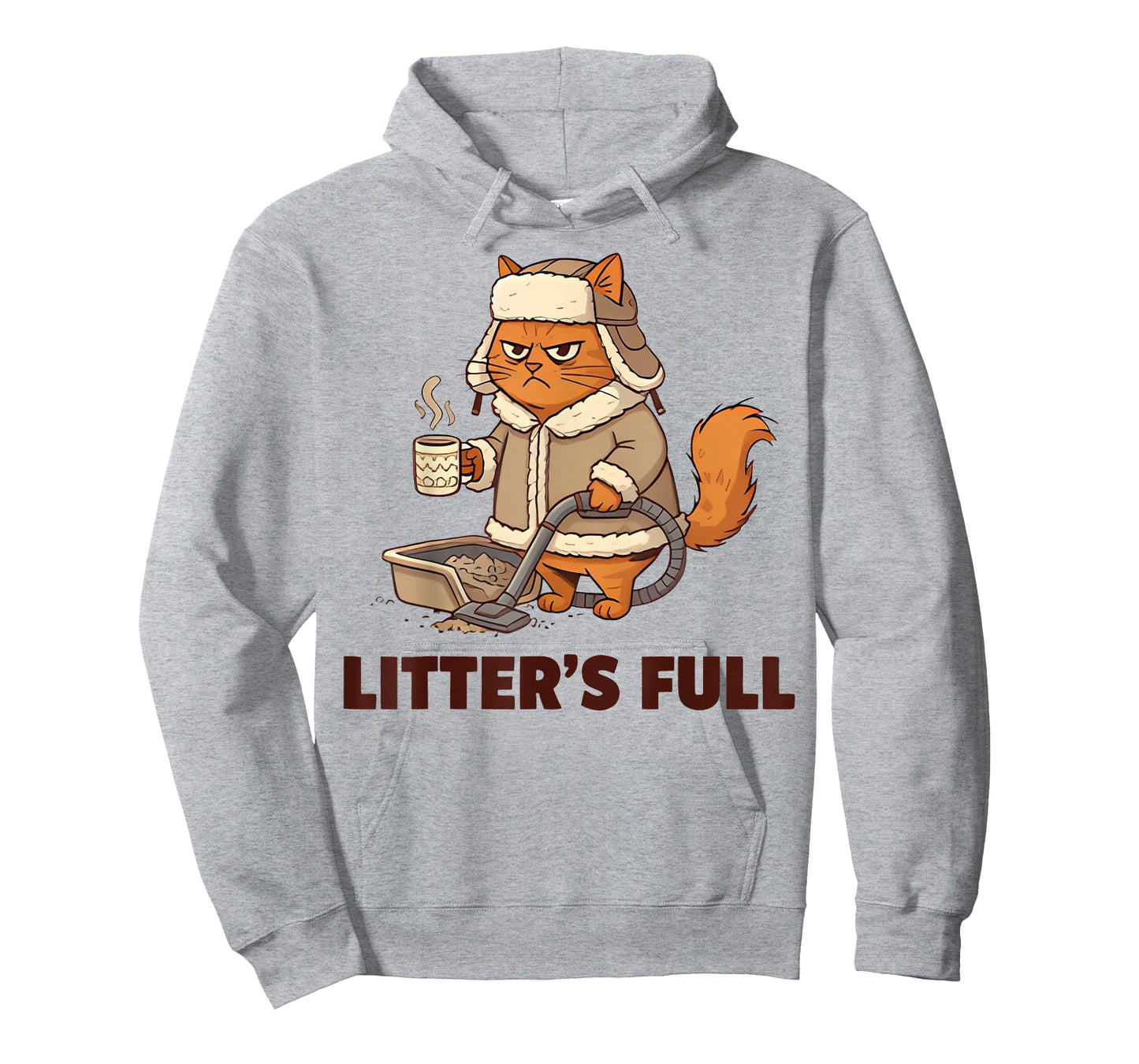 Litter’s Full Funny Cat Lovers Christmas Xmas T-Shirt