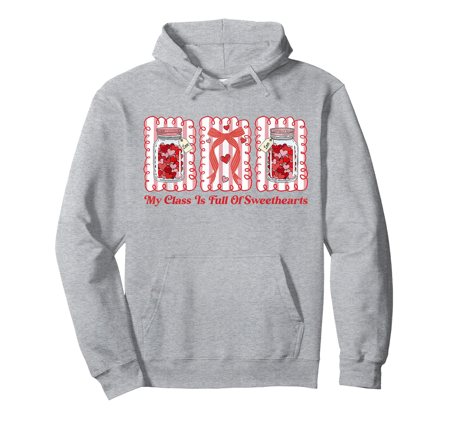 Coquette Valentines Teacher My Class is Full of Sweet Hearts T-Shirt