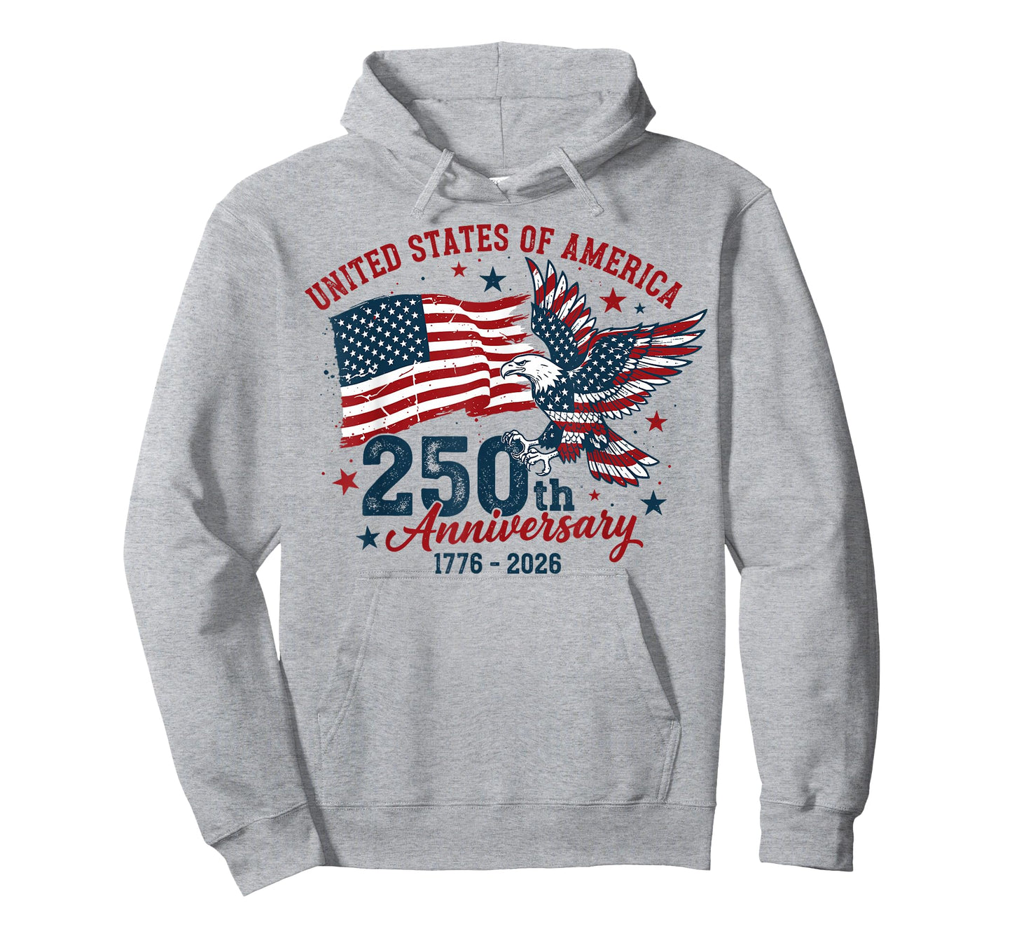 Vintage Faith Freedom 250 Years 1776-2026 Independence USA T-Shirt