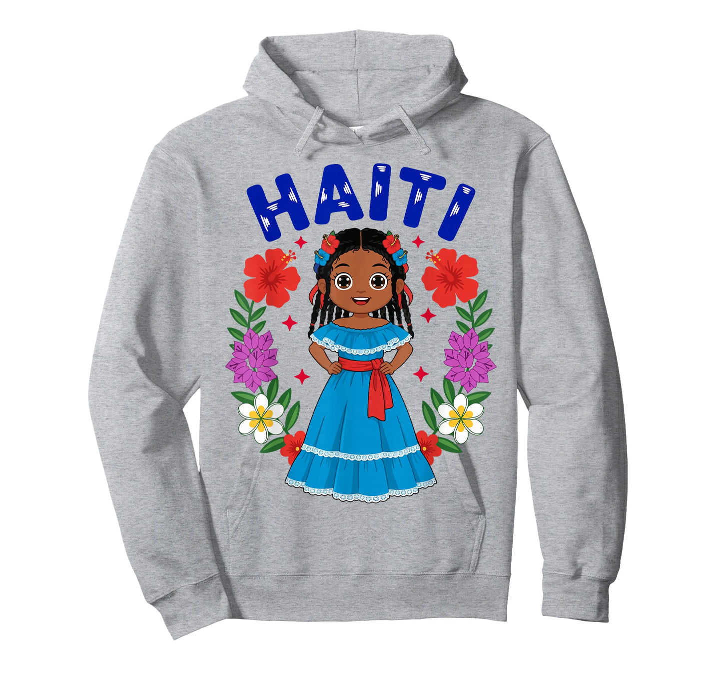 Haiti Haitian Girl Traditional Dress Flowers Heritage T-Shirt