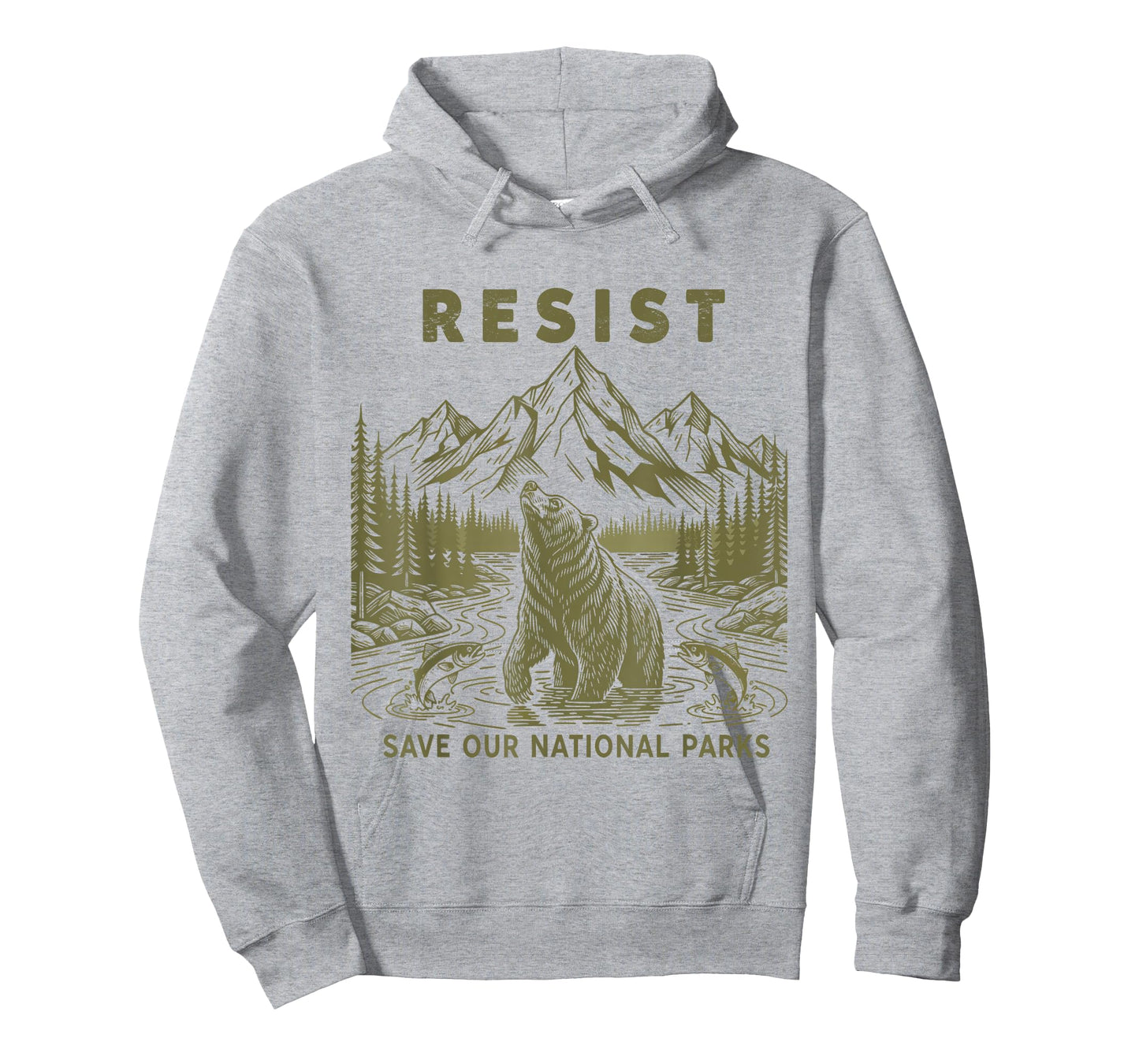 Resist Save Our Parks Alt Us National Parks Bear Nature T-Shirt