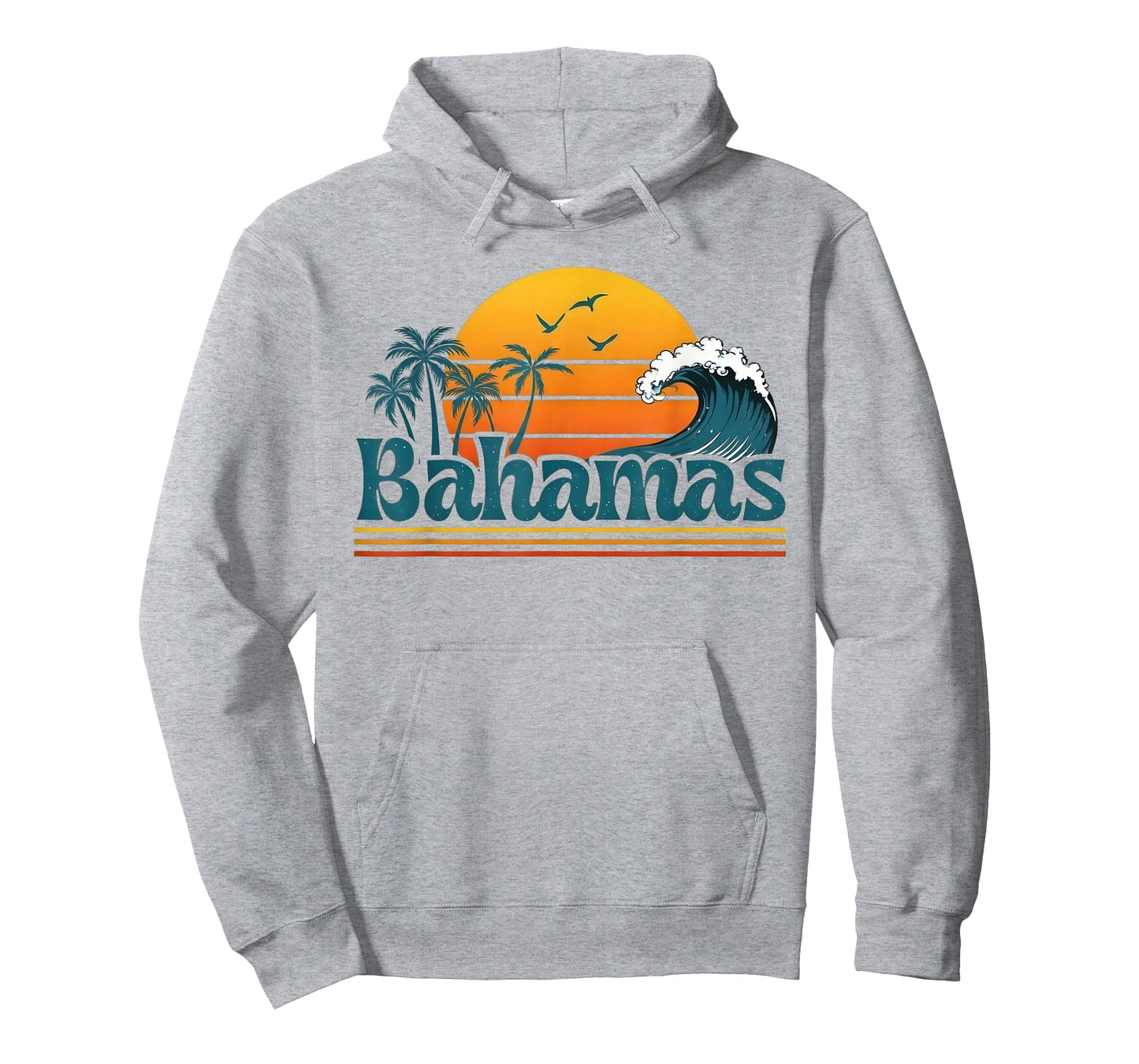 Bahamas Beach Summer Vacation Retro Sunset 70s 80s Palm Tree T-Shirt