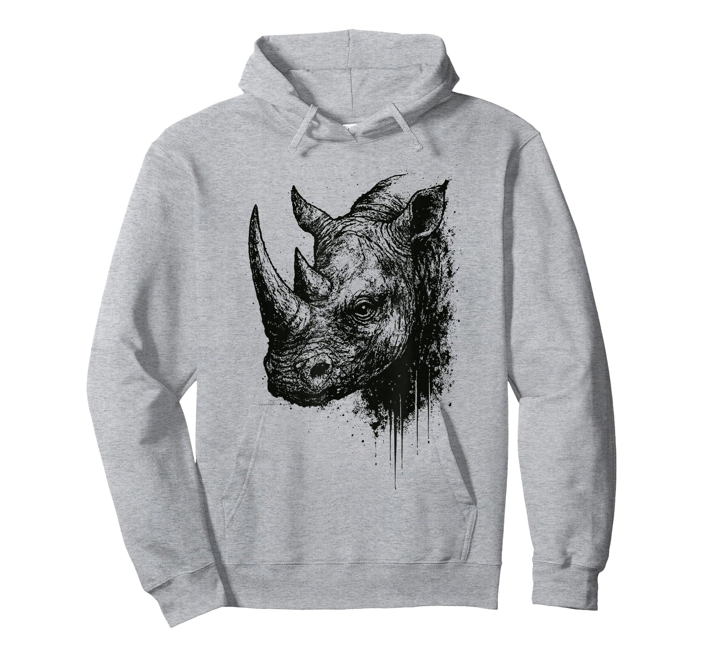 Rhino Ink Art Grunge Safari Wildlife Portrait Rhinocerus T-Shirt