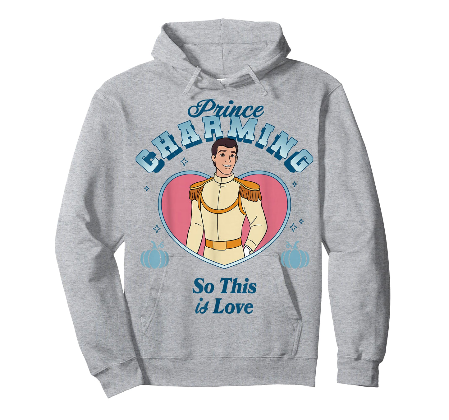 Disney Cinderella Prince Charming So This is Love Pink Heart T-Shirt