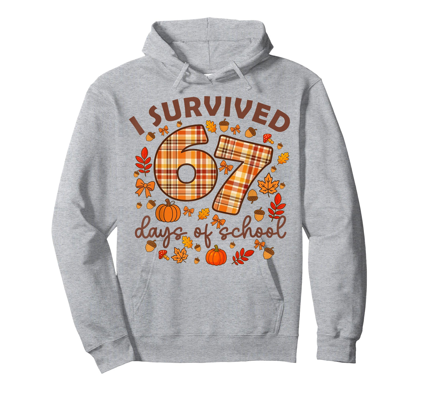 I Survived 67 Day of School Fall Teachers and Students T-Shirt