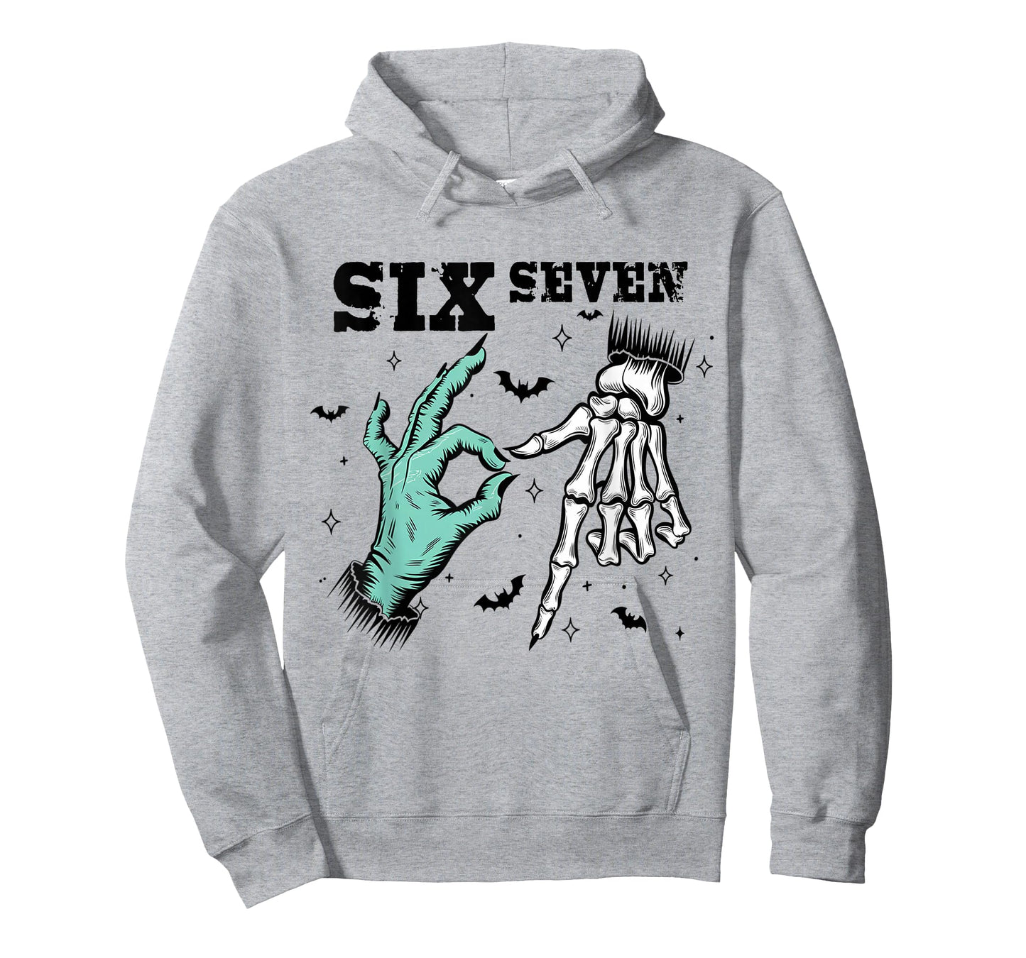 67 Meme Spooky Skeleton Six Seven Gen Alpha Slang T-Shirt