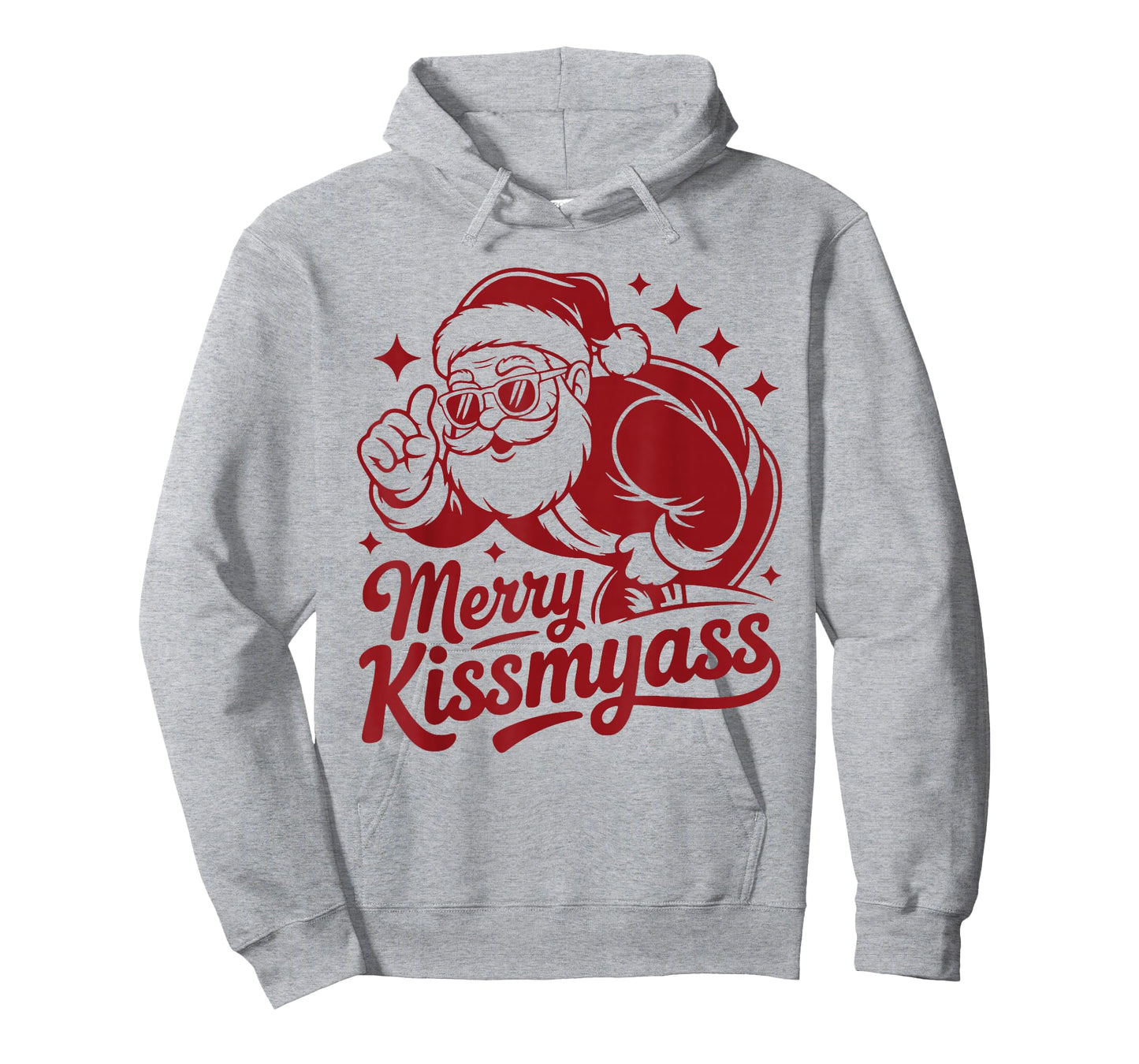 Funny Merry KissMyAss Christmas Funny Santa Claus T-Shirt