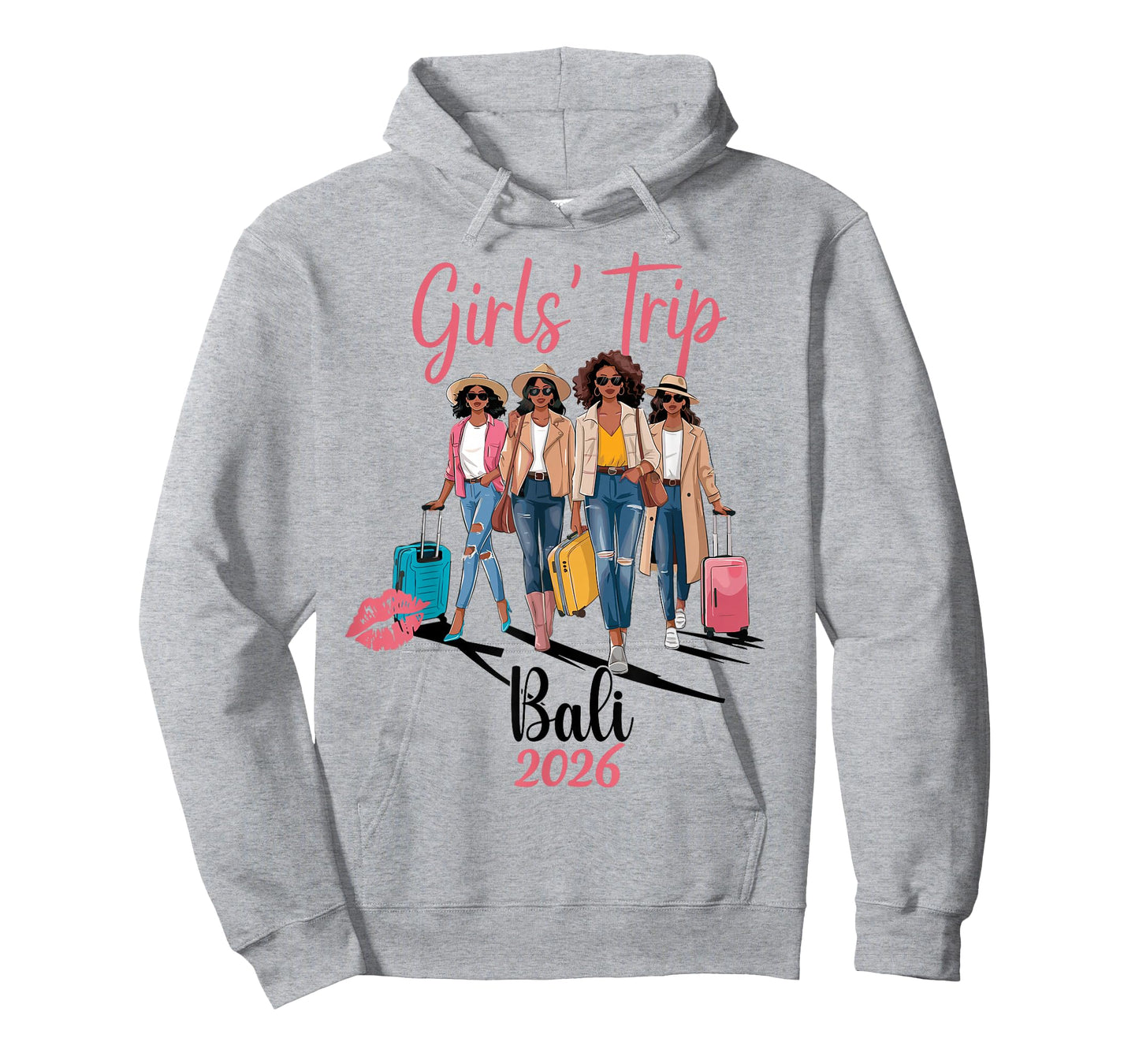 Black Girls Trip Bali 2026 Vacation Birthday Melanin Queen T-Shirt