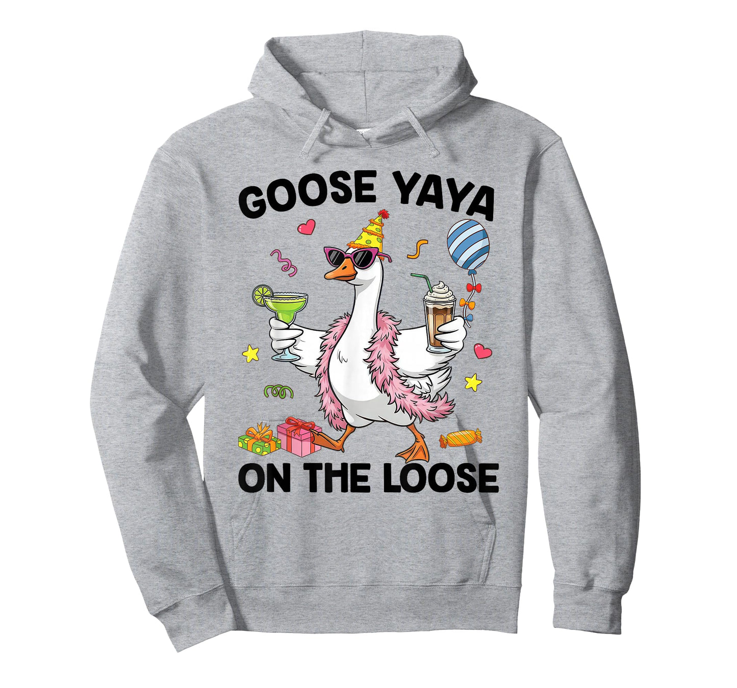 Yaya Goose On The Loose Funny Birthday Matching Family T-Shirt