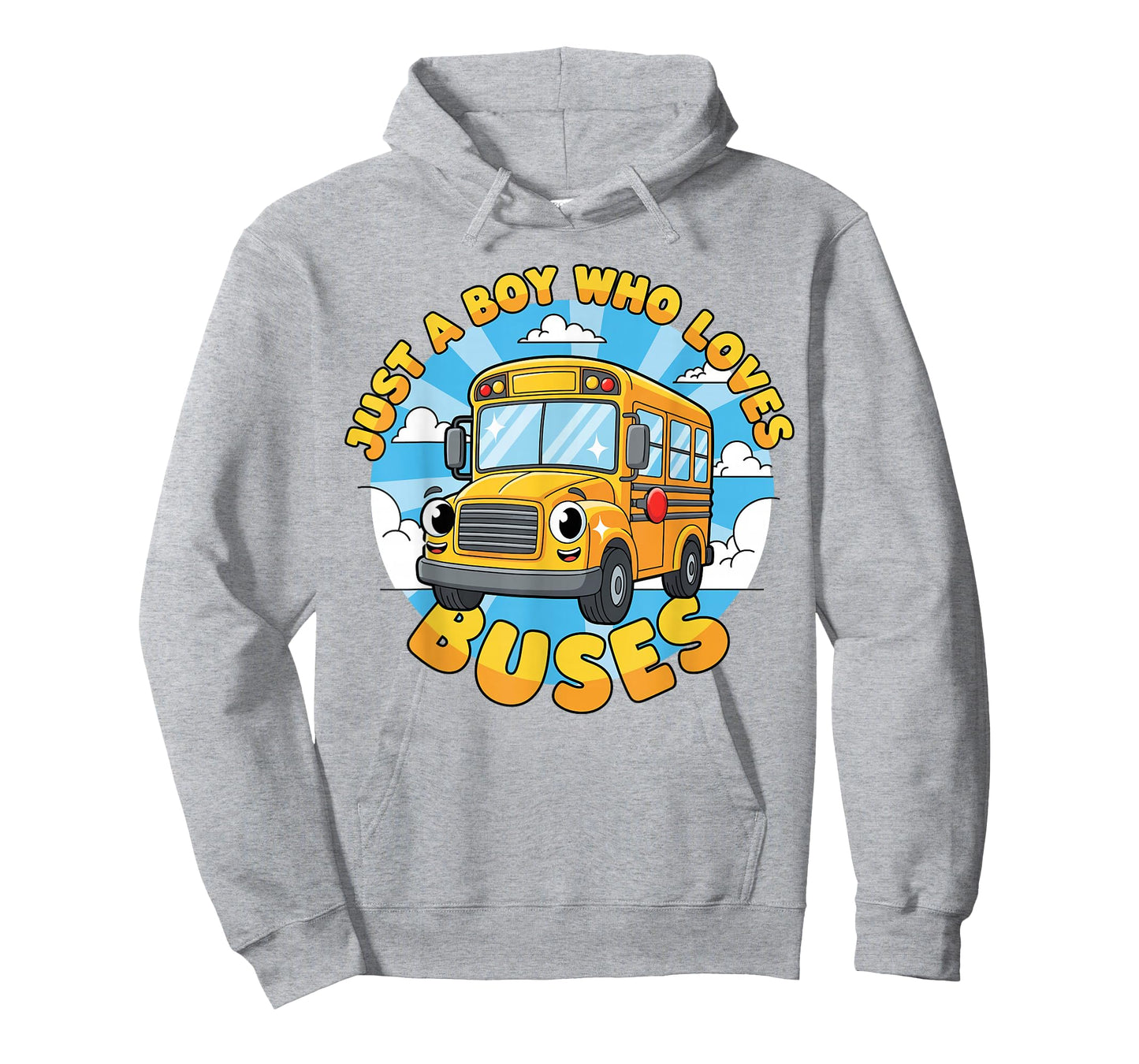 School Bus Lover Just a Boy Who Loves Buses for Kids Boys T-Shirt