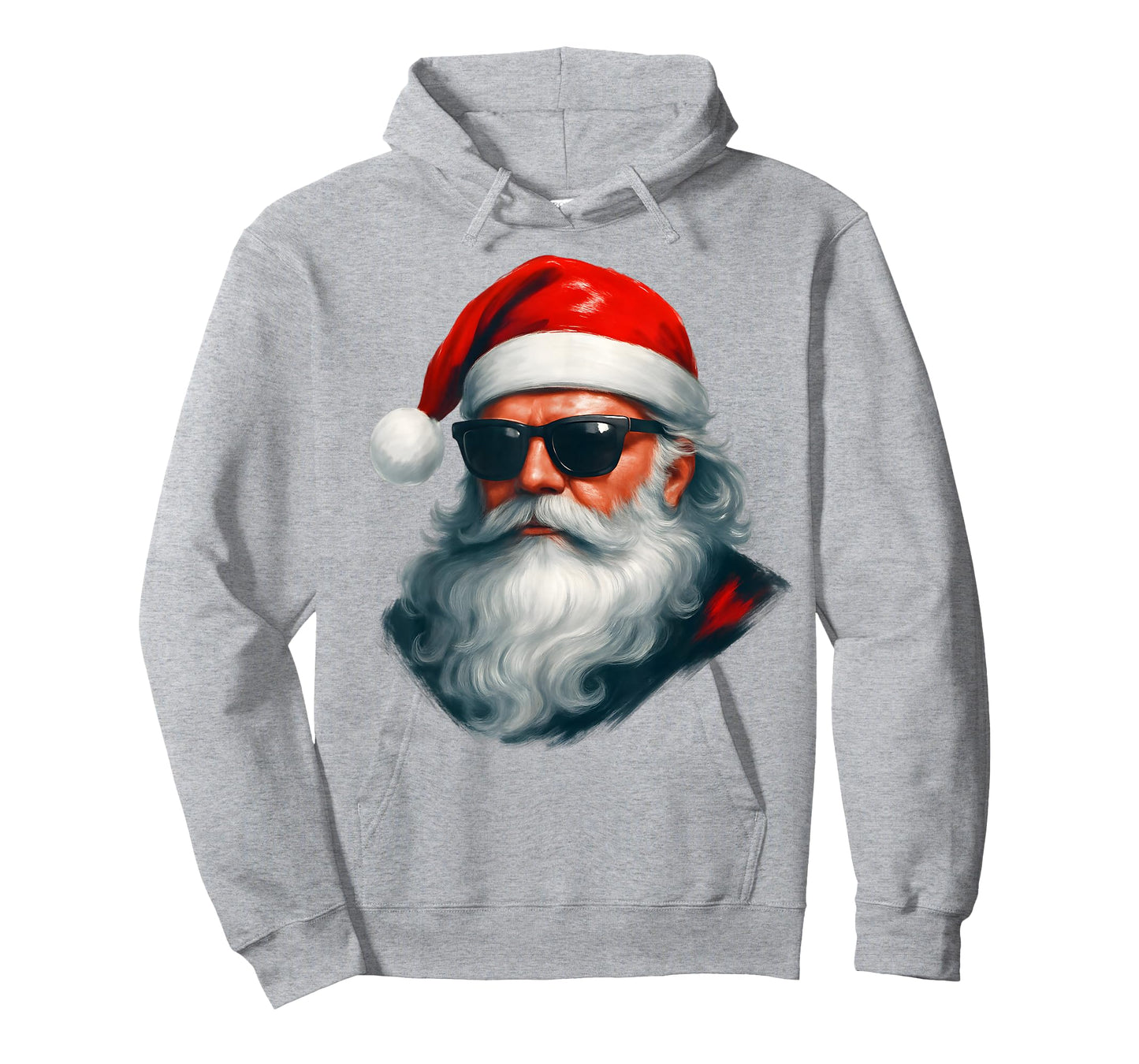 Santa Face Retro Sunglasses Funny Christmas Pajama Mens Boys T-Shirt