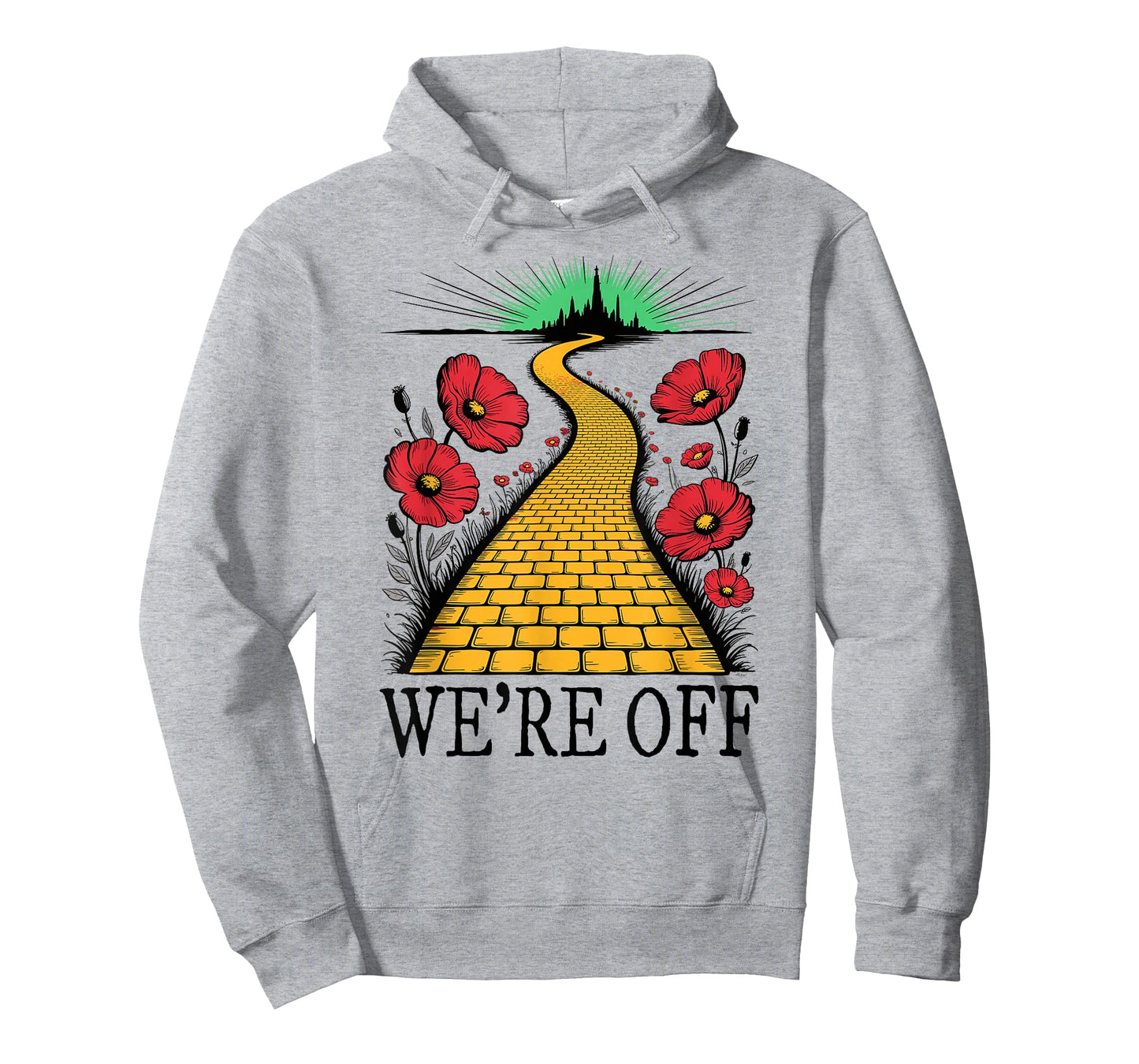 We're Off Funny Yellow Path Brick Wizard Literature School T-Shirt