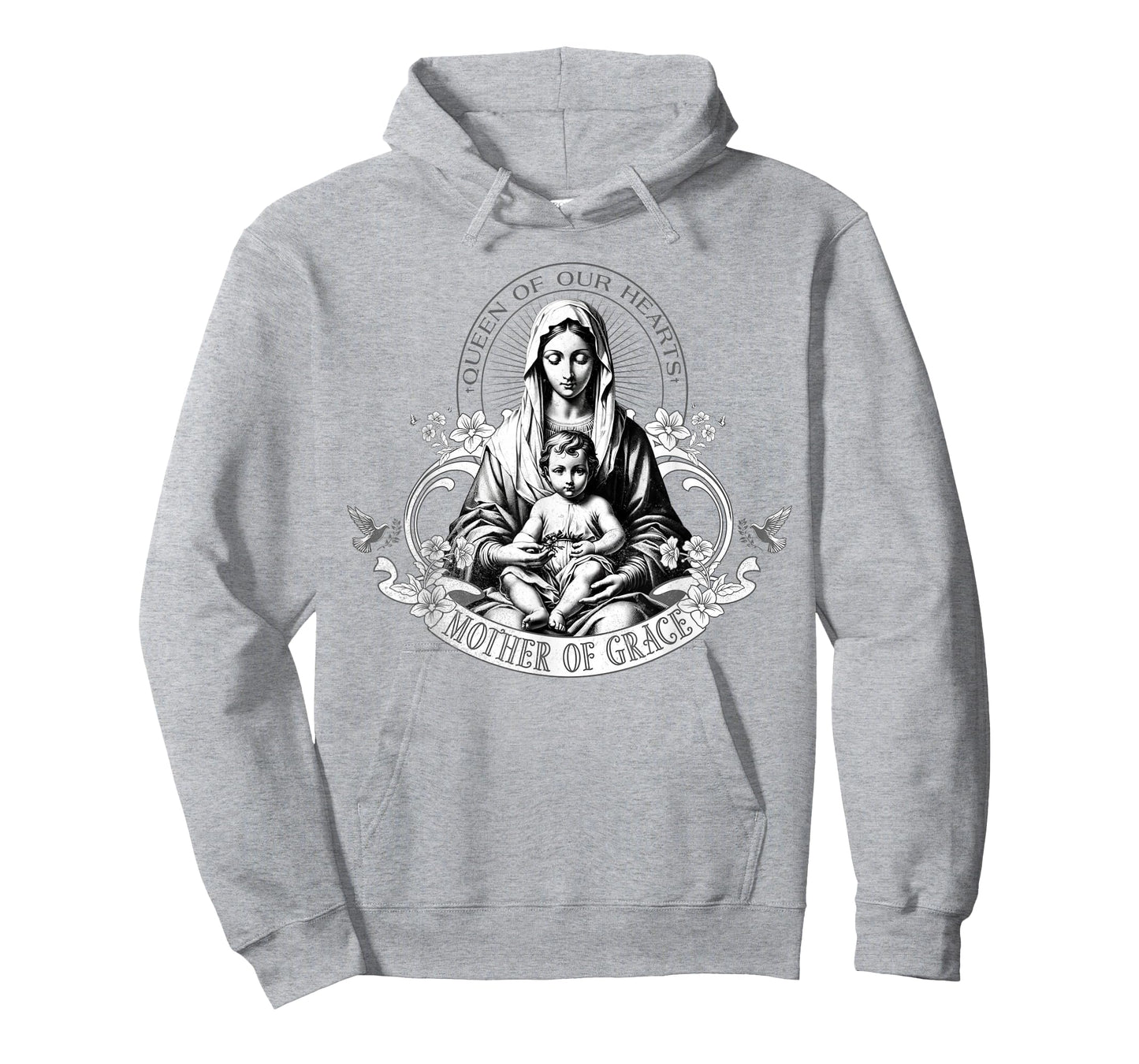 Religious Christian God Jesus Saint Mary Mother of Grace T-Shirt