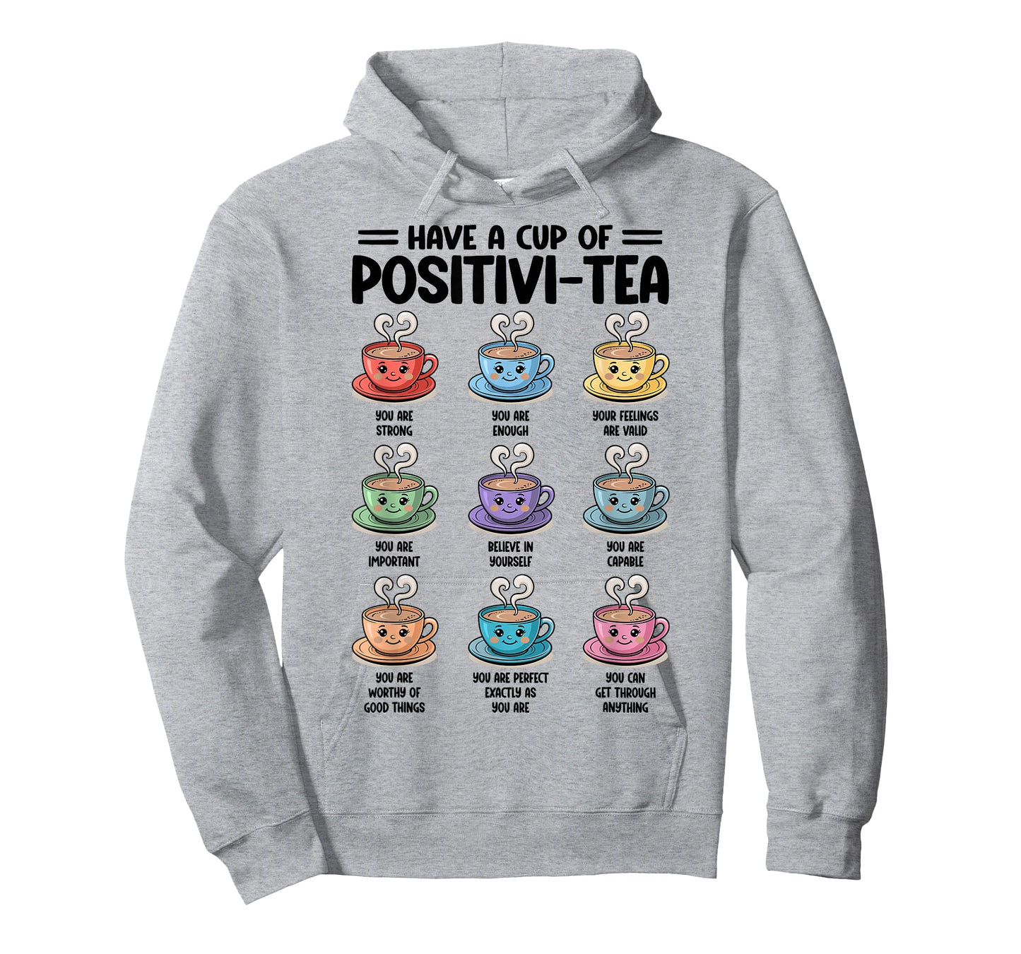 Have A Cup of Positivi-Tea Counselor Christmas Mental Health T-Shirt