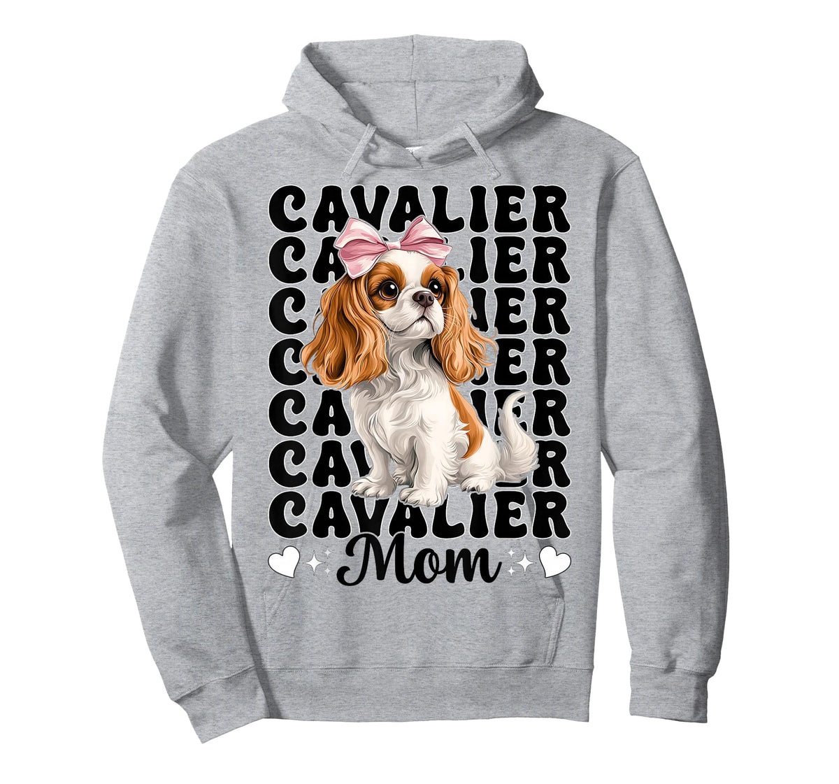 Cavalier Mom Mama Cavalier King Charles Spaniel Dog Coquette T-Shirt