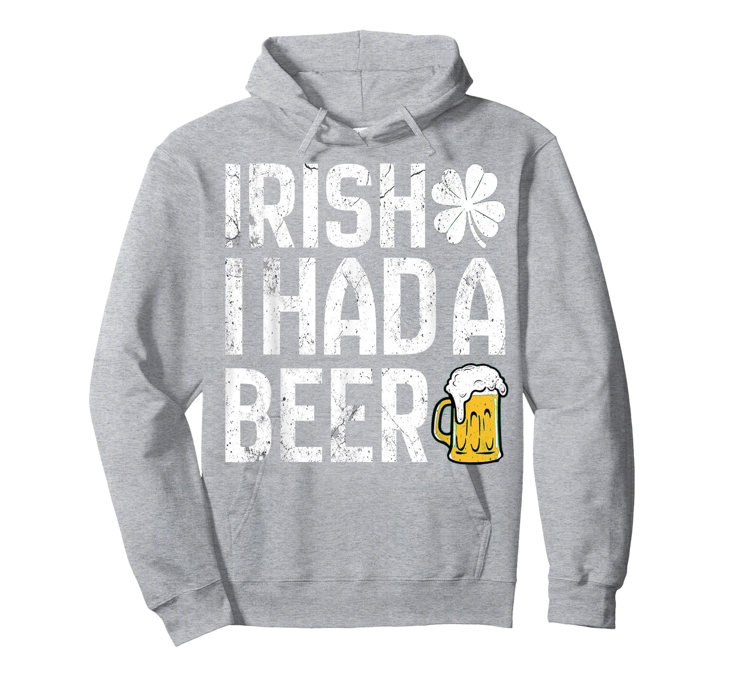 Irish I Had a Beer Funny Drinking St Patricks Day Shamrock T-Shirt