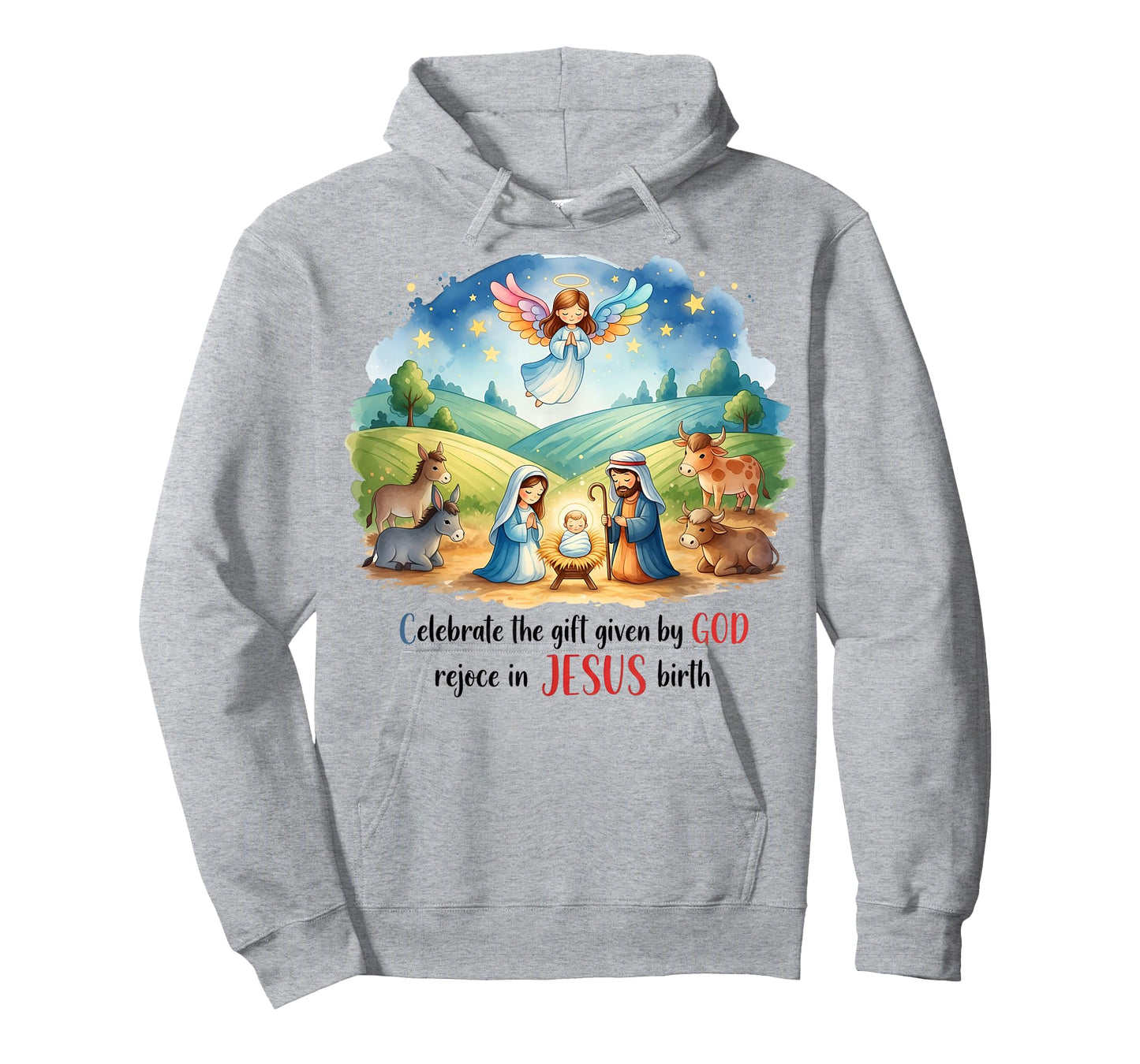 Celebrate Jesus Birth Christmas Nativity Jesus in The Manger T-Shirt