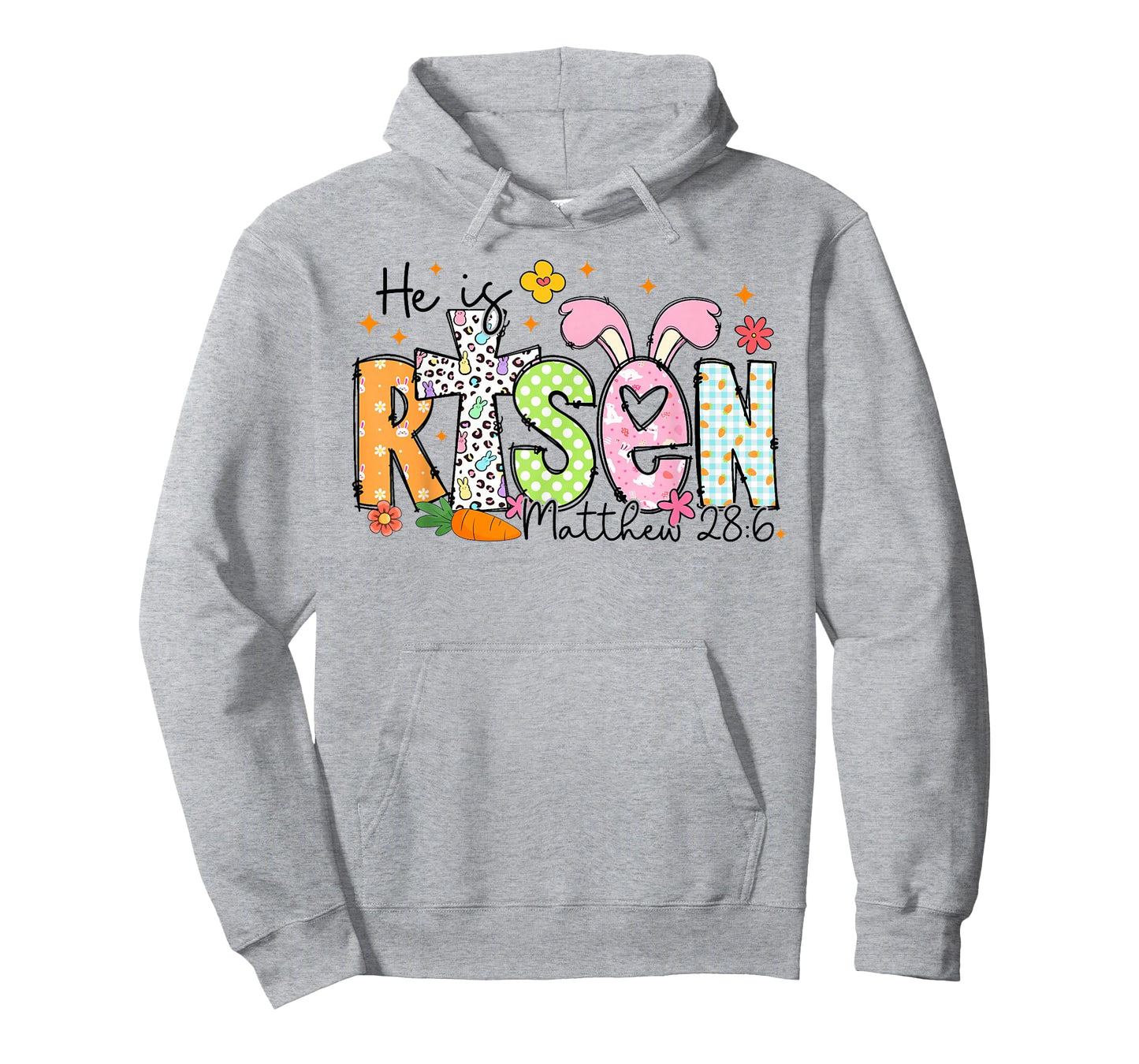 He is Risen Happy Easter Day Jesus Christian Girl Women Kid T-Shirt