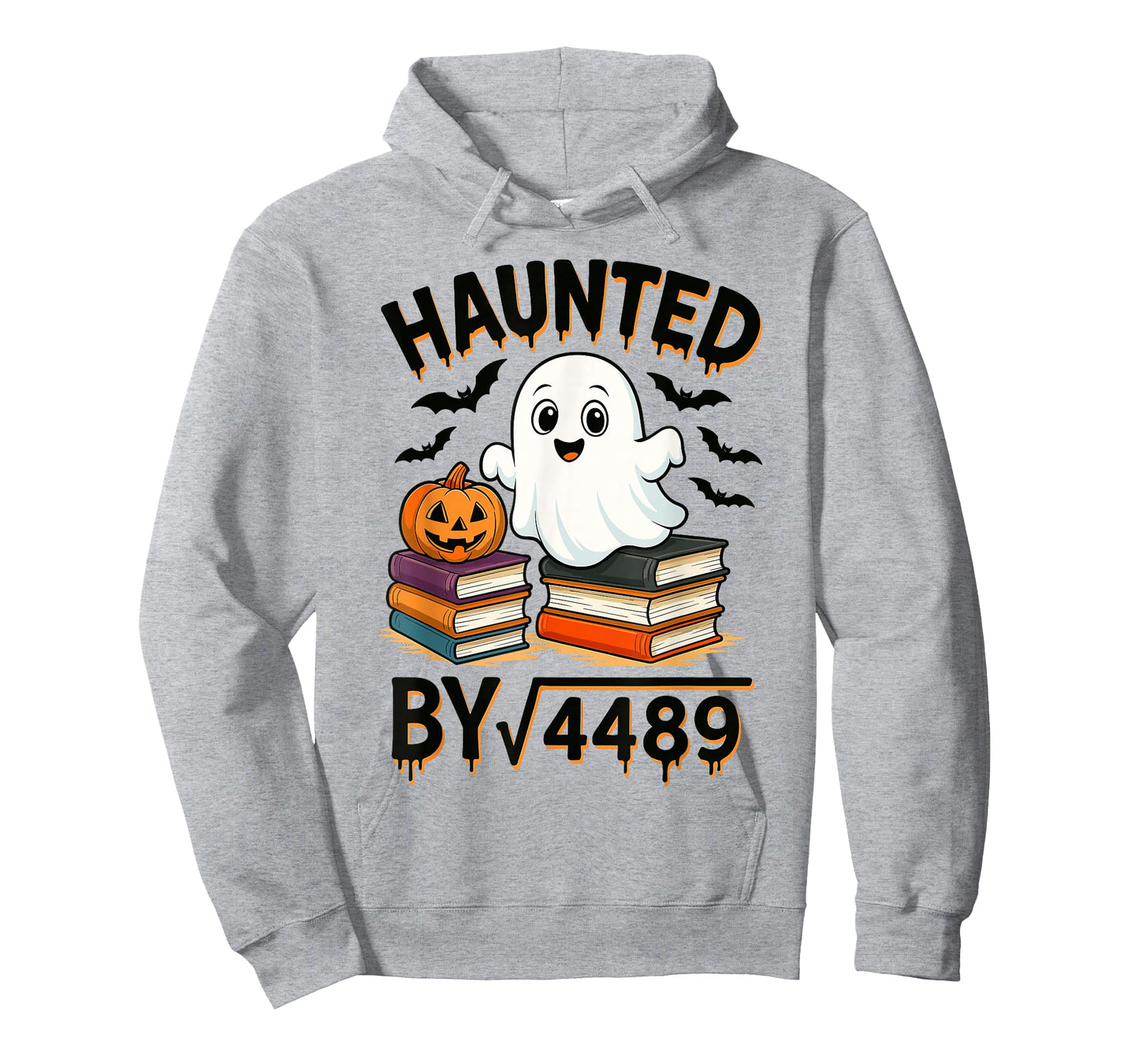 Haunted by Square Root 4489 67 Funny Ghost Pumpkin Halloween T-Shirt