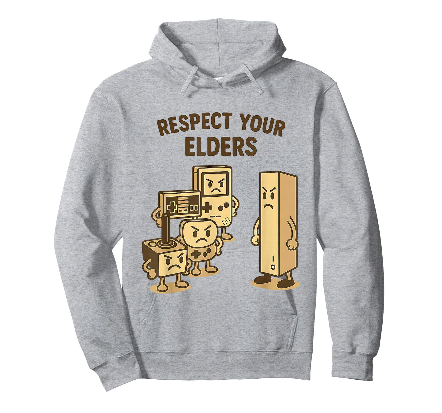 Video Game Respect Your Elders Retro 80 90s Old Gamer Gaming T-Shirt