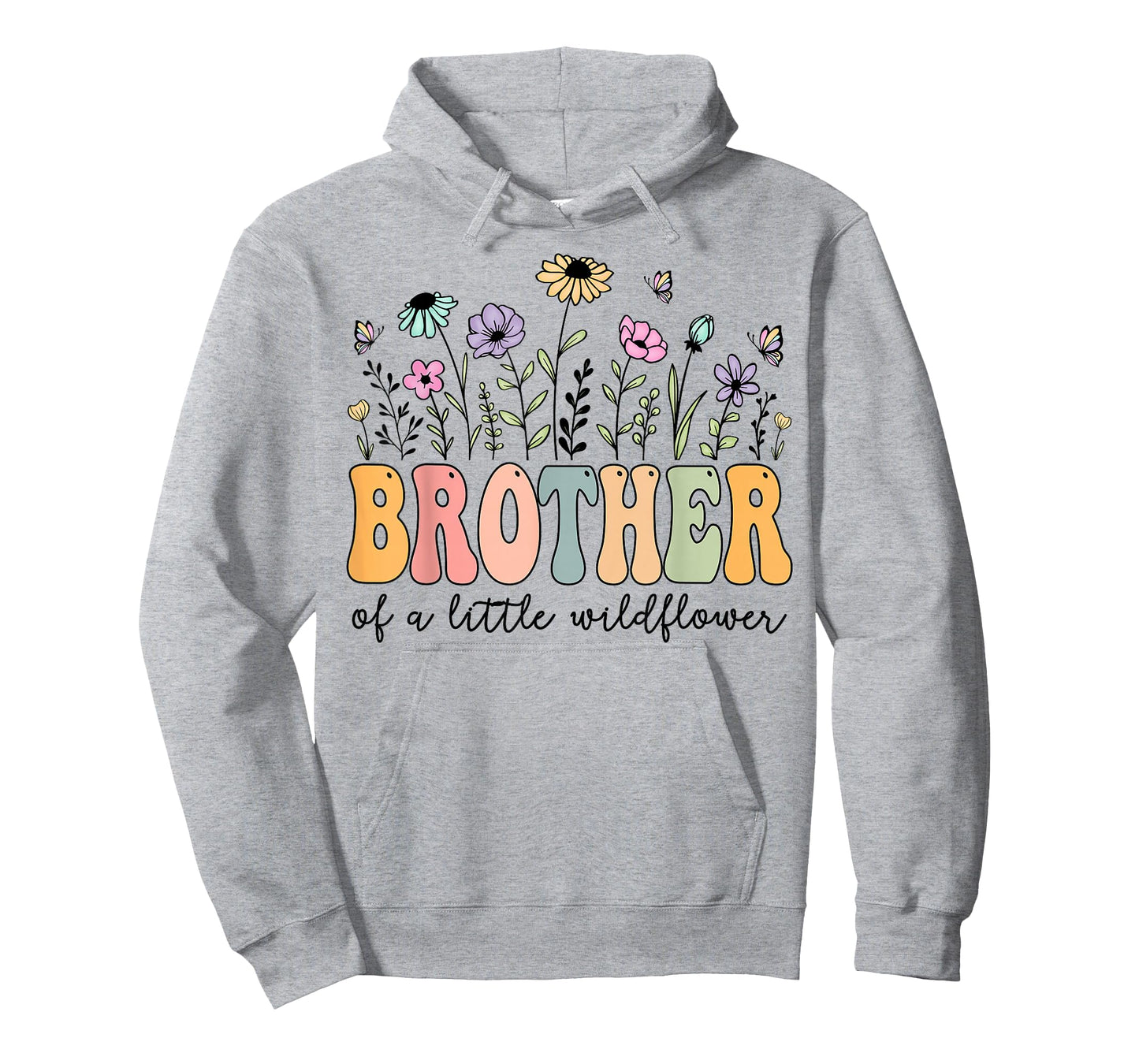 Brother of The Little Wildflower Birthday Girl Party T-Shirt
