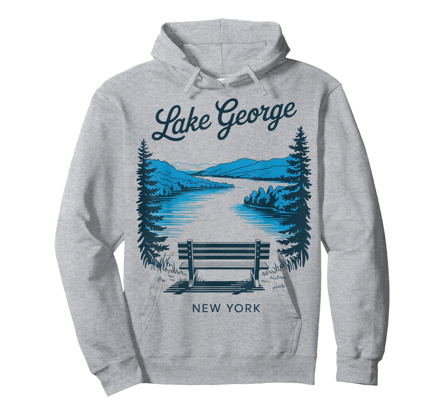 Lake George Vintage Travel Scenic View T-Shirt