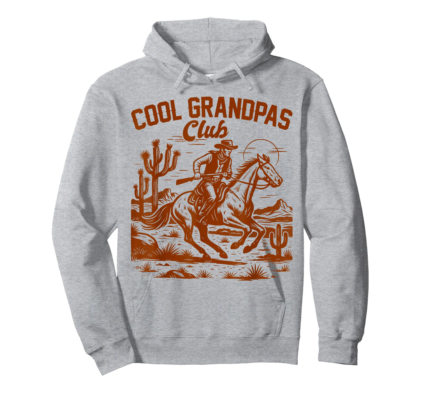 Western Wild West Cowboys Grandpa Papa Cool Grandpas Club T-Shirt
