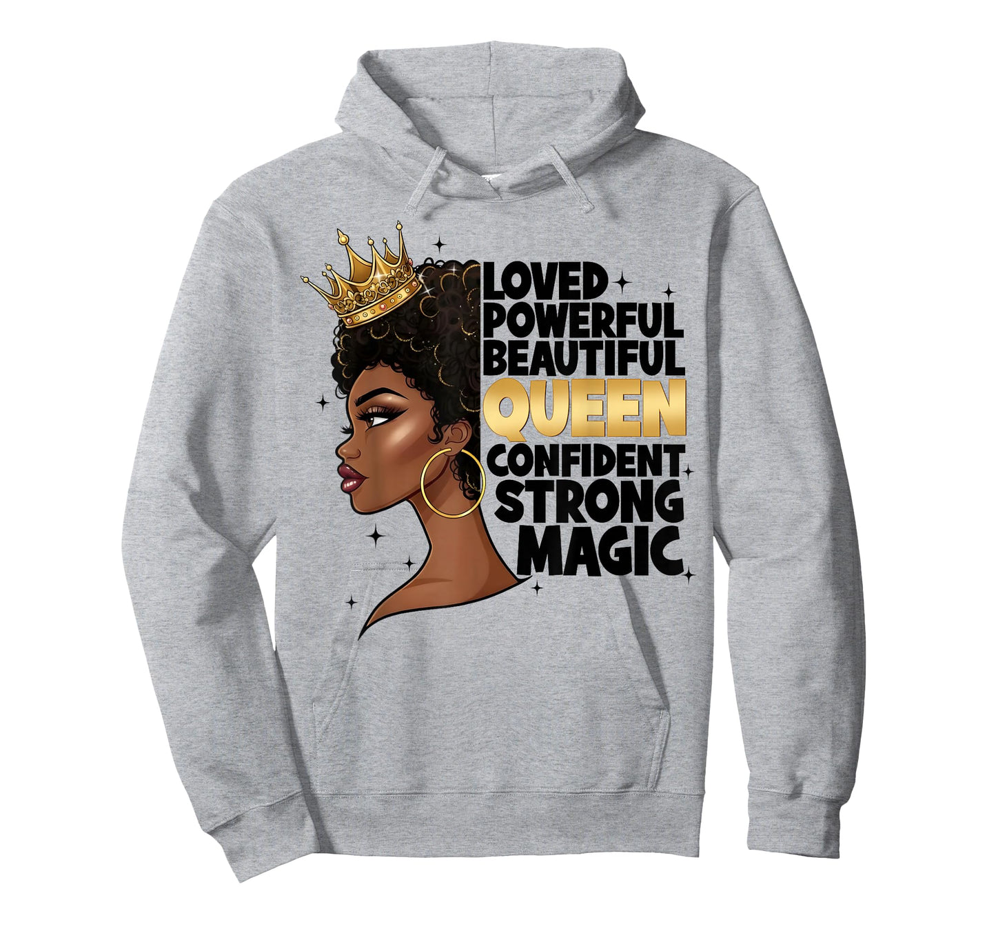 Black History Loved Powerful Beautiful Queen Girl Women T-Shirt