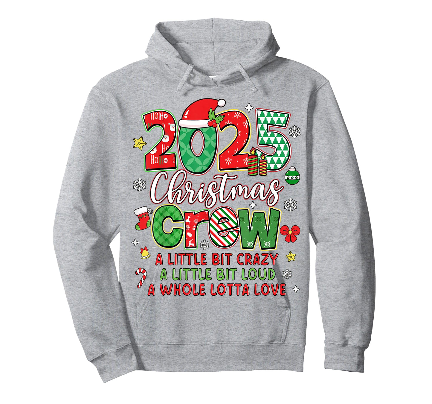 Christmas Crew 2025 Family Christmas Xmas Pajamas Matching T-Shirt