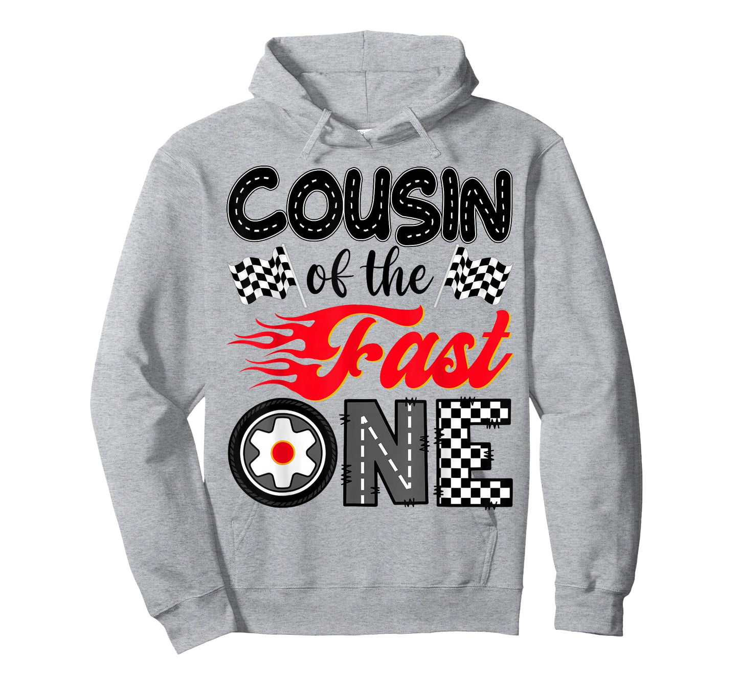Cousin of The Fast One 1st Birthday Racing Car Family T-Shirt