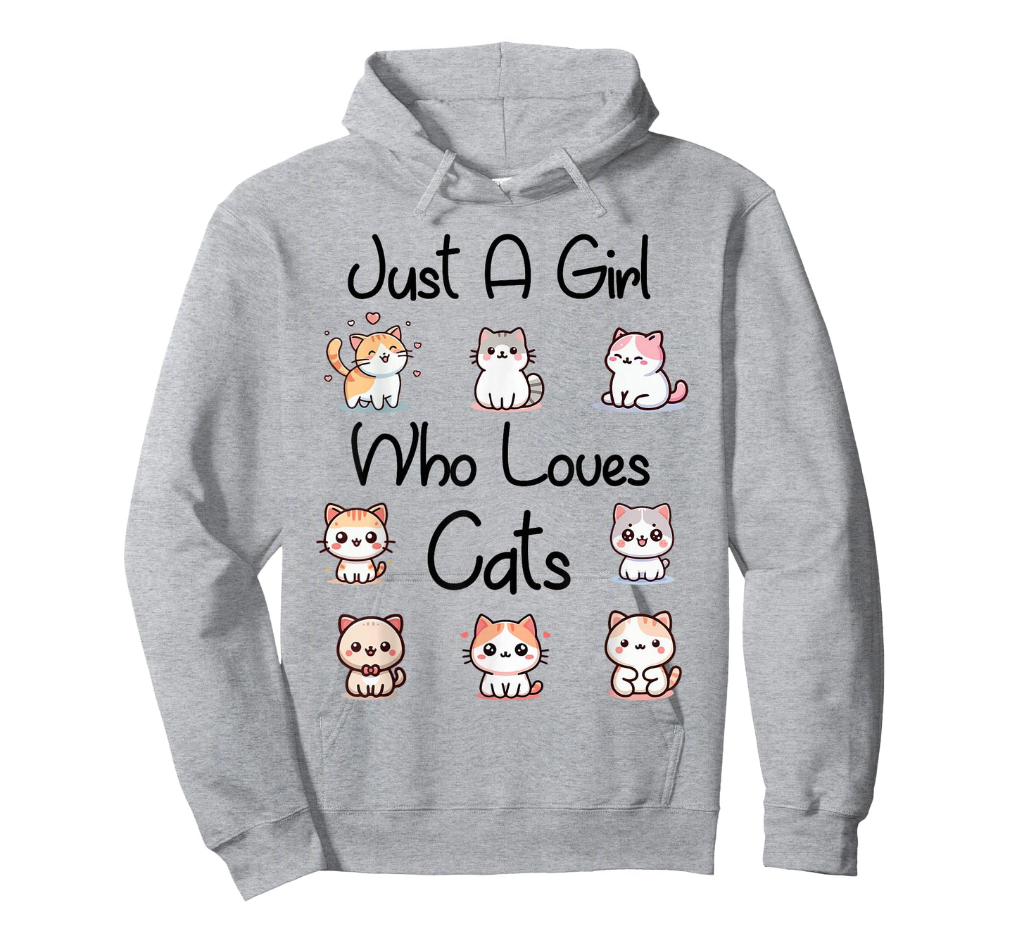 Toddler Just A Girl Who Loves Cats Women Kids Cute Kitty Cat T-Shirt