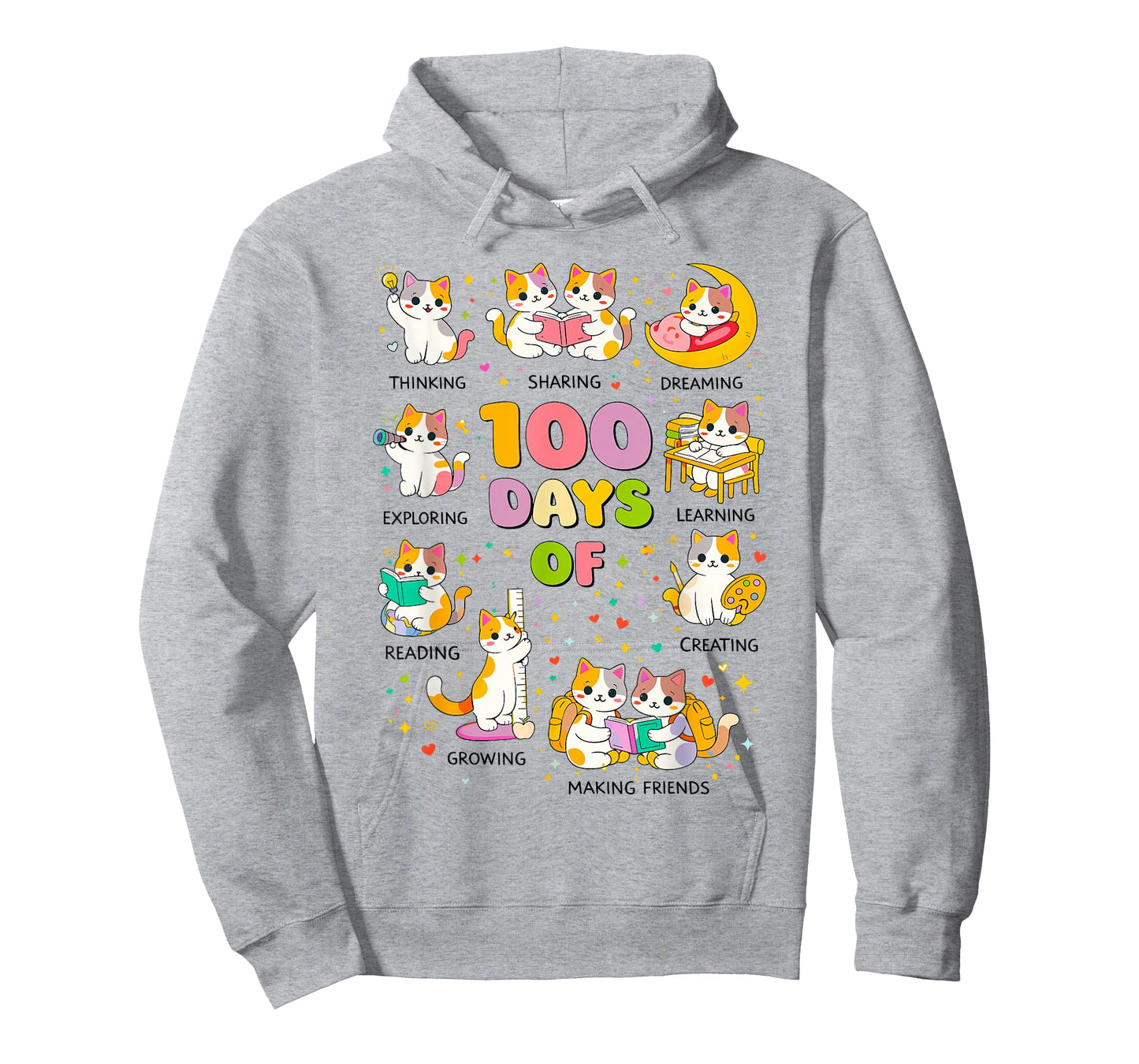 100 Days of School Smarter Cute Cats Kitten Teacher Bookish T-Shirt