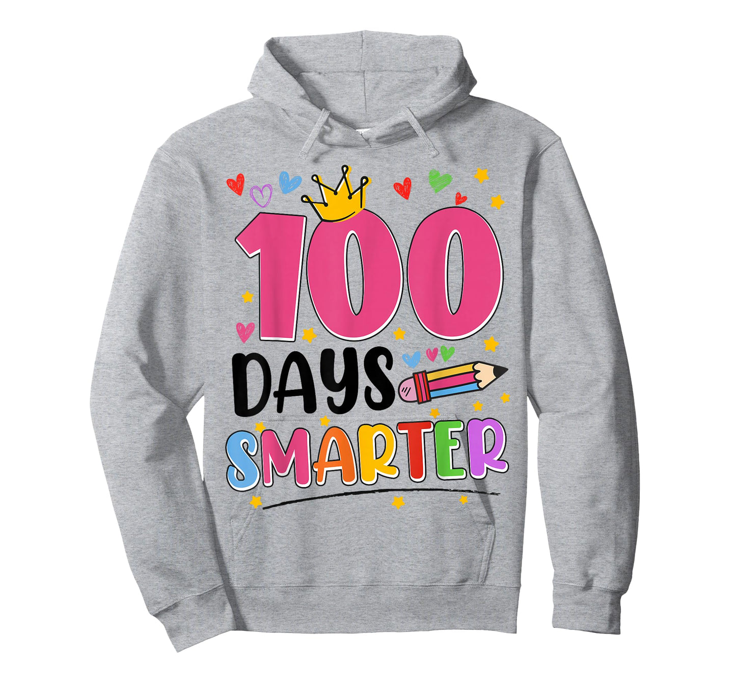 100 Days Smarter 100th Day of School Girl Teacher Kid T-Shirt
