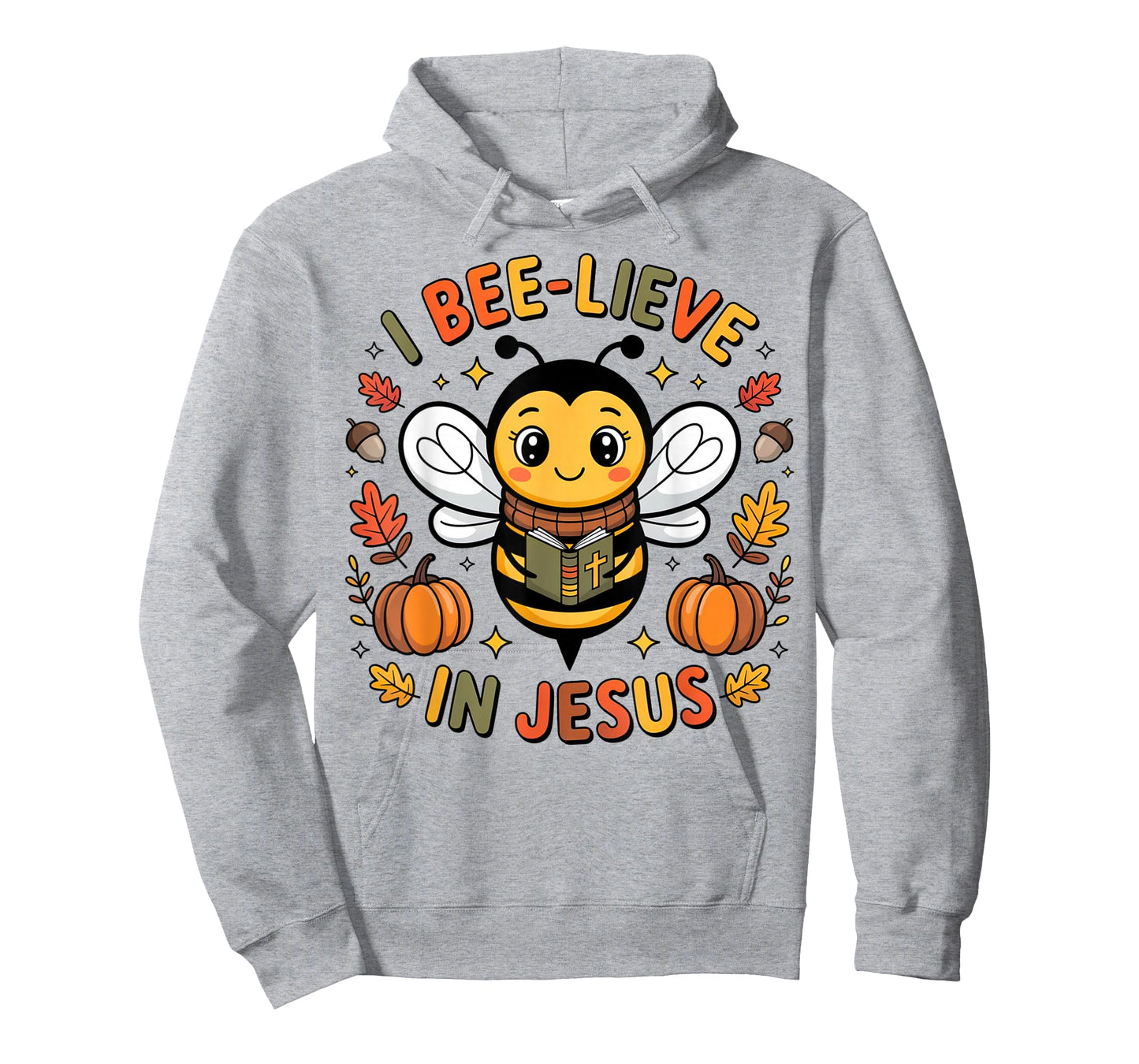I Bee-Lieve in Jesus Fall Christian Thanksgiving Squad Kids T-Shirt