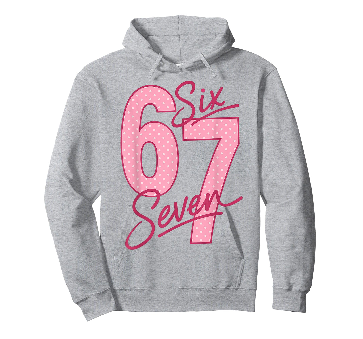 Cute Pink 67 Valentine Six Seven Funny Meme Women Girls T-Shirt