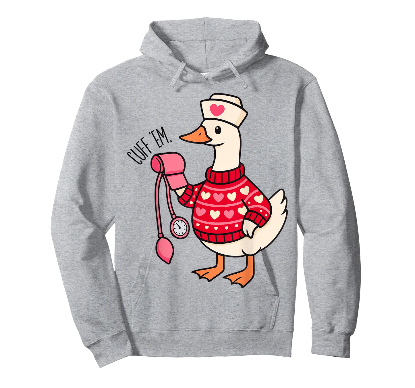 Funny Cuff 'Em Goose Nurse Goose ER Nurse Valentines Day T-Shirt
