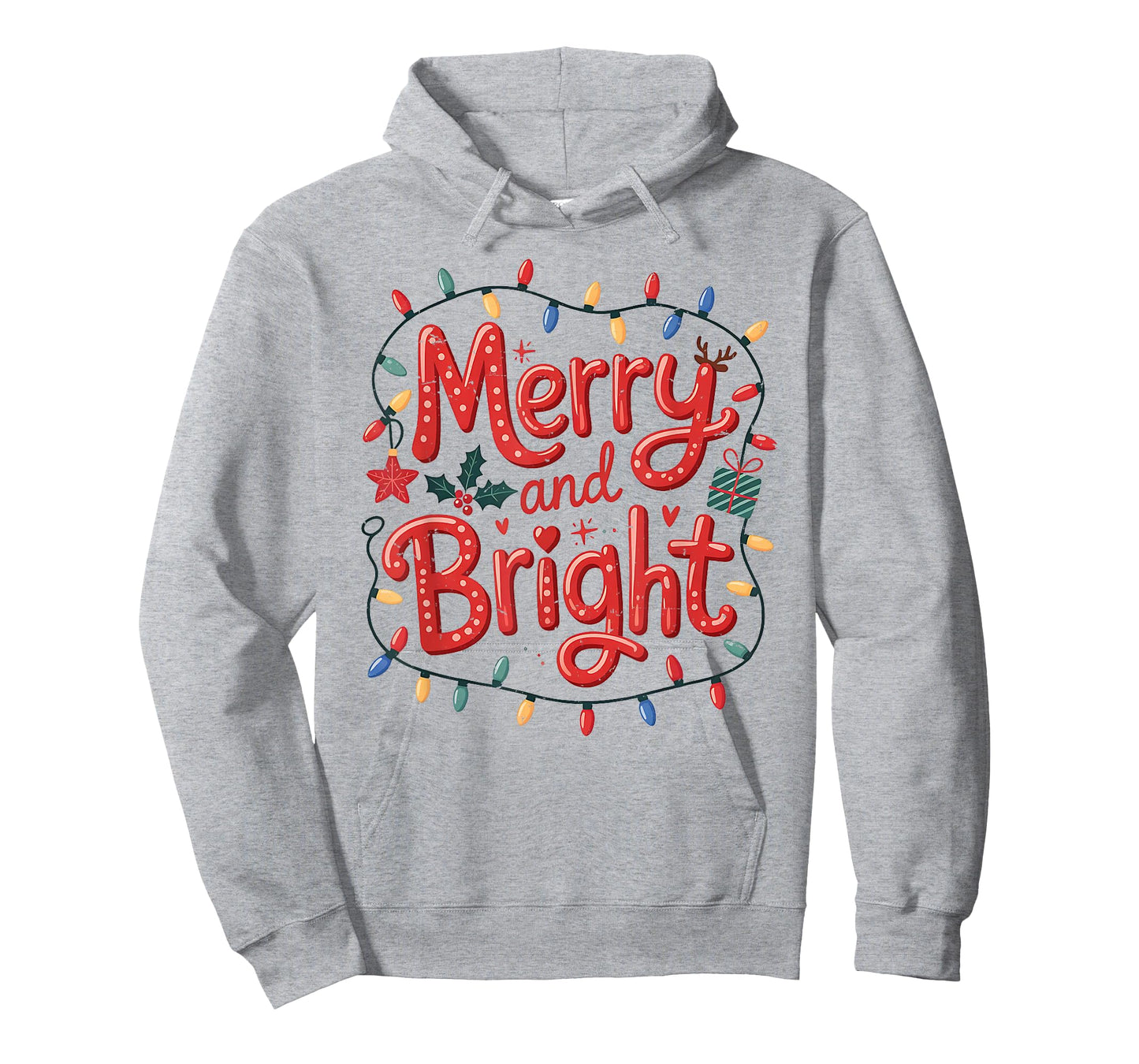 Merry & Bright Moody & Uptight Matching Couples Christmas T-Shirt