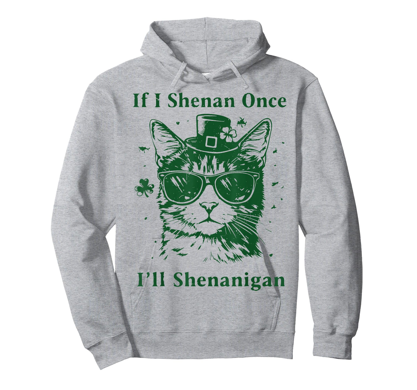 St Patricks Day Cat If I Shenan Once I’ll Shenanigan Costume T-Shirt
