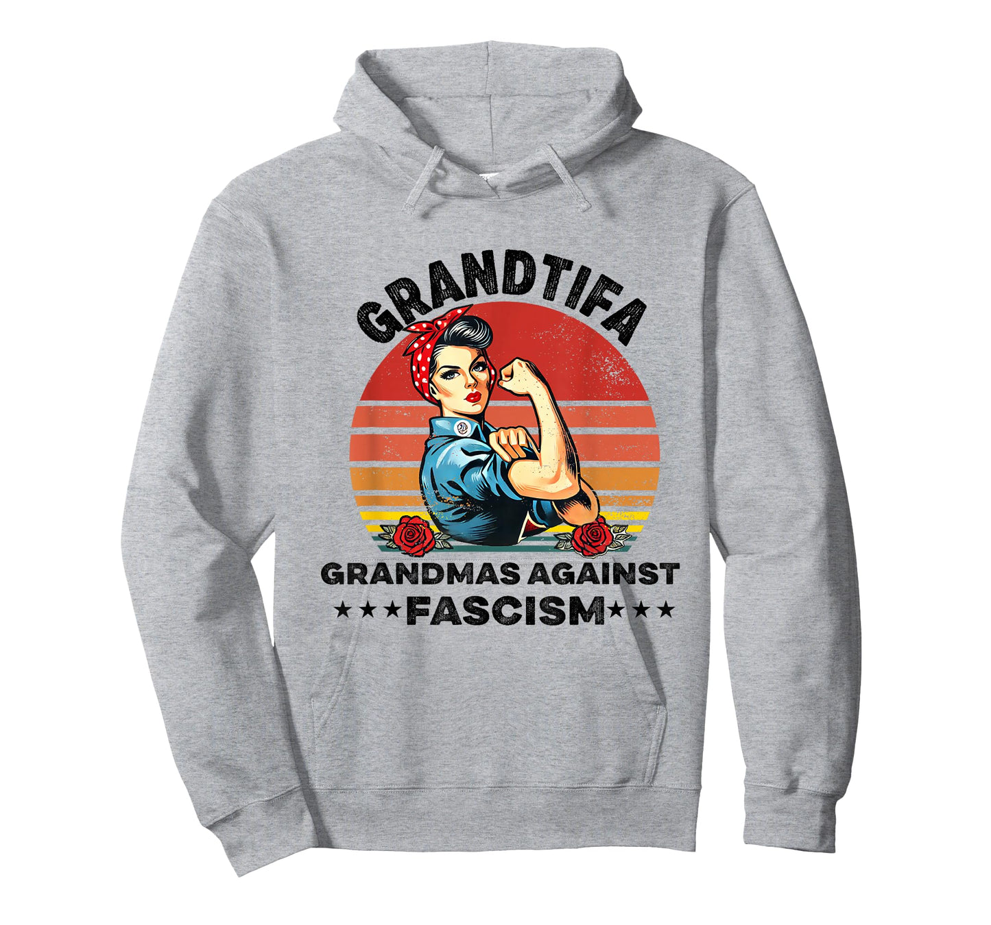 Grantifa Grandmas Against Fascism Protest Medusa Feminist T-Shirt