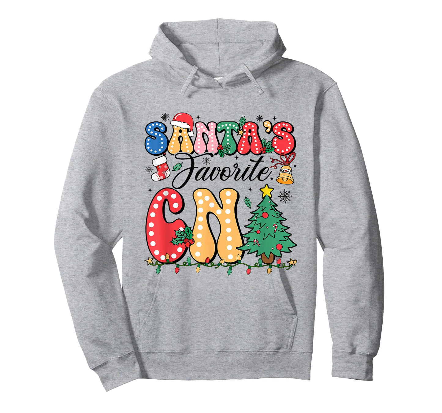Funny Santa's Favorite CNA Christmas Nursing Xmas T-Shirt