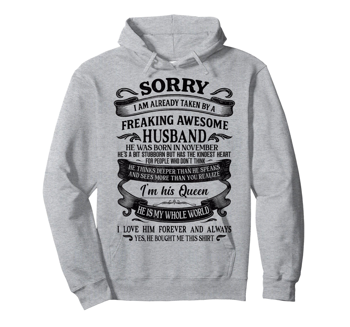 I'm Taken by a Freaking Awesome Husband Born in November T-Shirt
