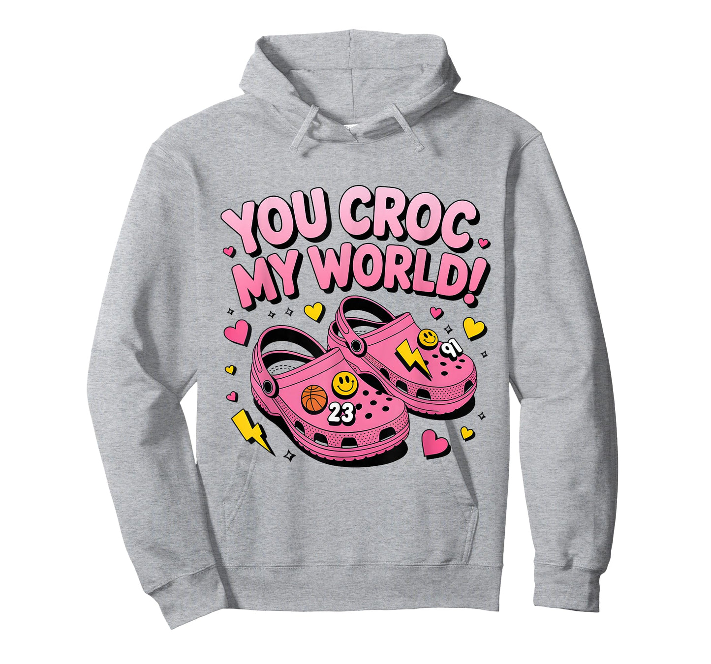 Rétro You Croc My World Funny Croc Valentine T-Shirt