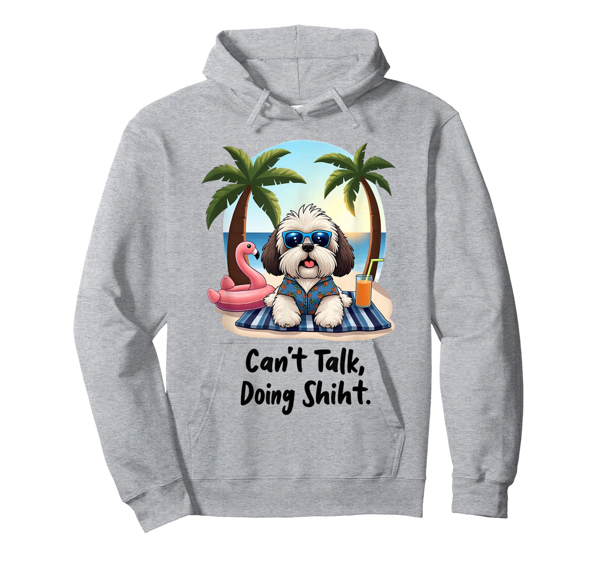 Can't Talk Doing Shiht Shih Tzu Mom Gifts Funny Shih Tzu T-Shirt