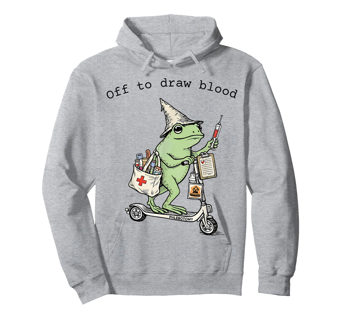 Off to Draw-Blood Funny Frog Nurse Phlebotomist Tech Nurse T-Shirt