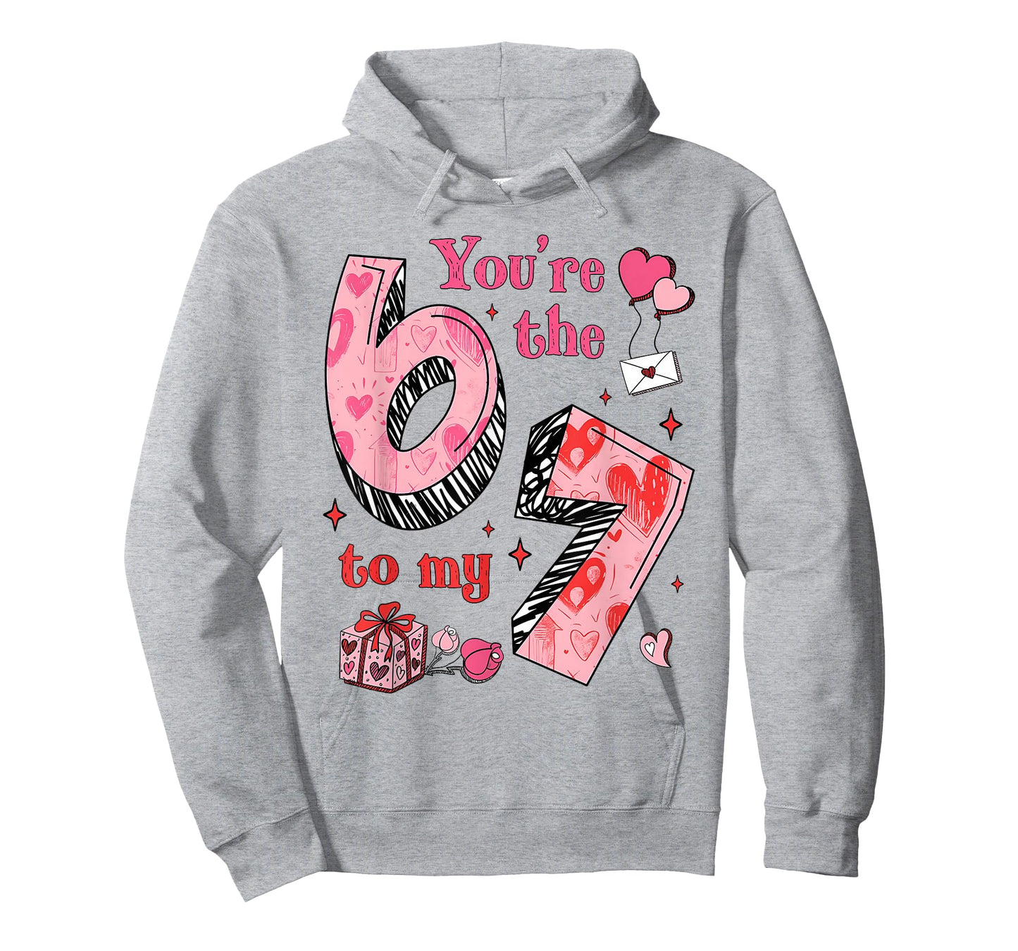 You're The Six to My Seven 67 Funny Valentines Day Couples T-Shirt