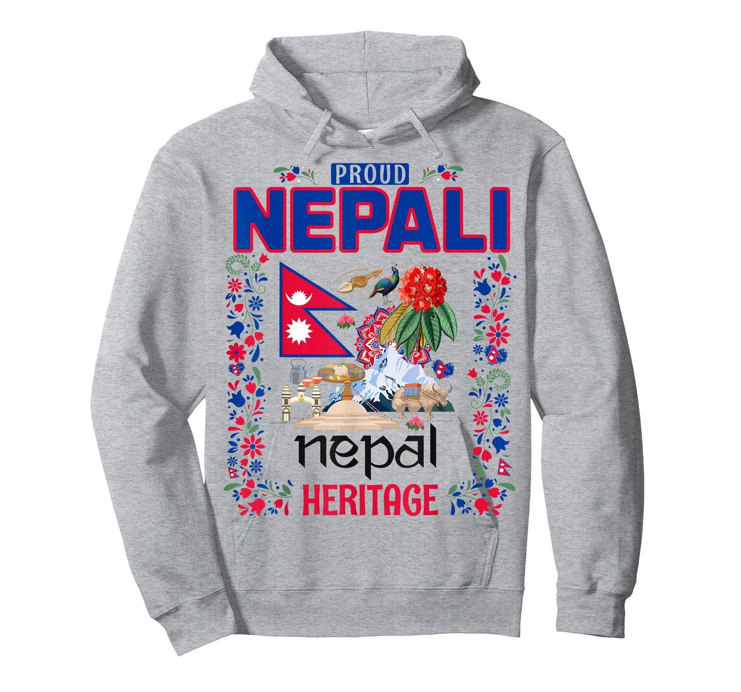 Nepal Culture Outfit Idea for Men Nepalese Nepali Flag T-Shirt