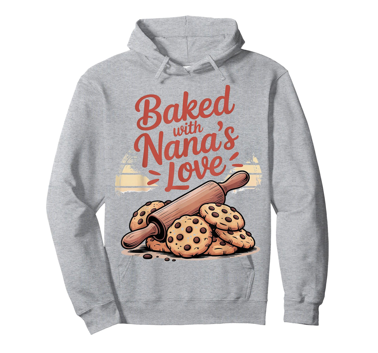 Baked with Nana's Love Rolling Pin Cookie Design T-Shirt