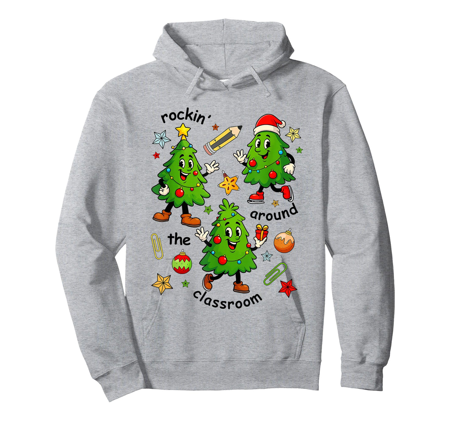 Rockin Around The Classroom Christmas Elementary Teacher T-Shirt
